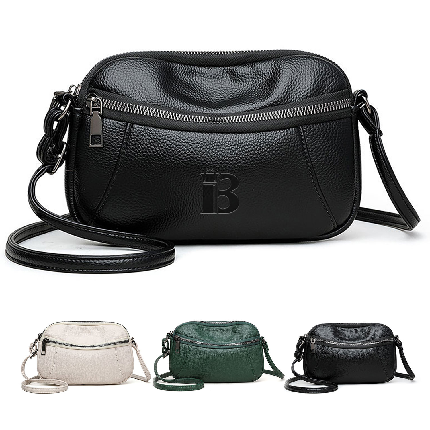 Casual Waterproof Durable Pu Shoulder Bag 2