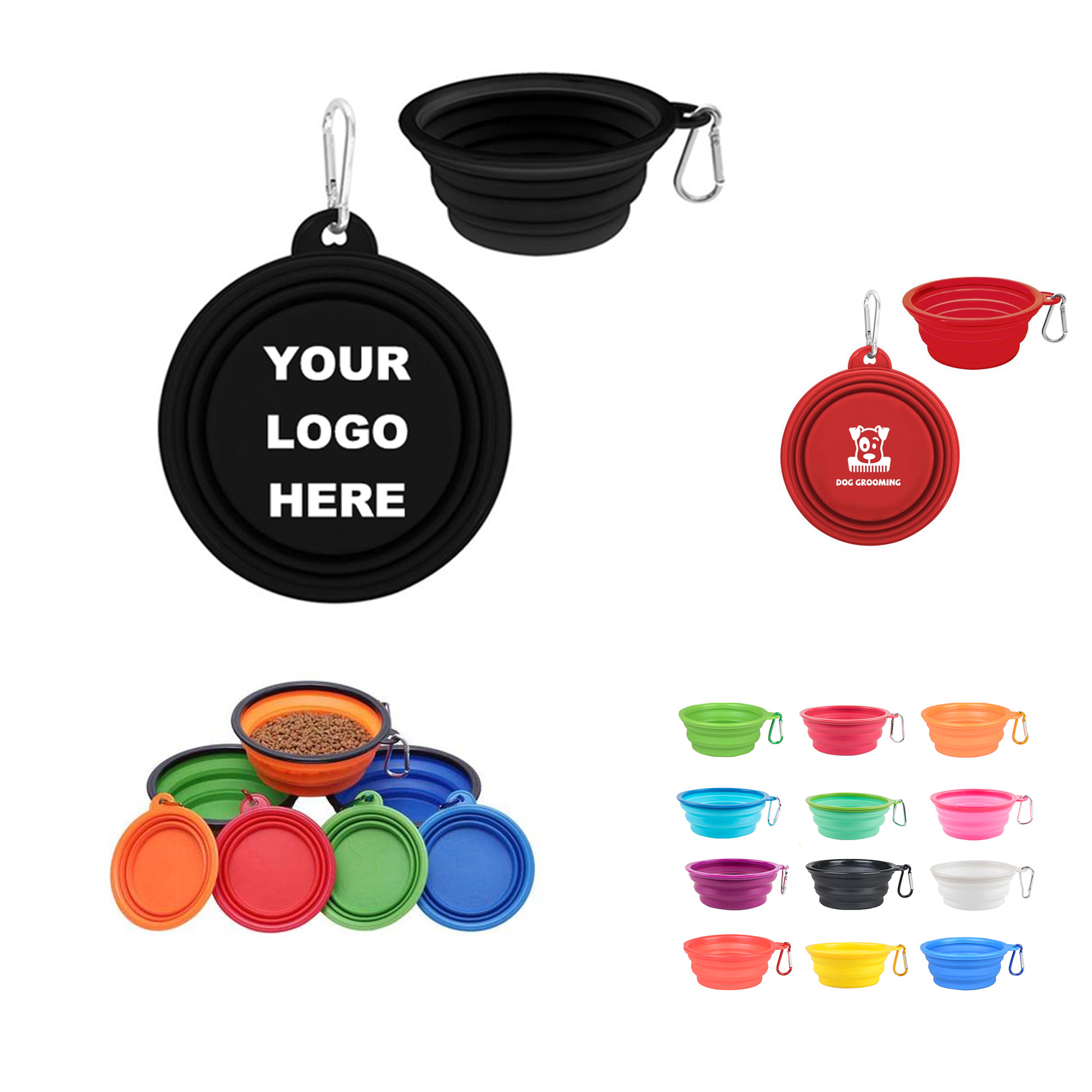 Silicone Collapsible Folding Soft Pet Bowl 9