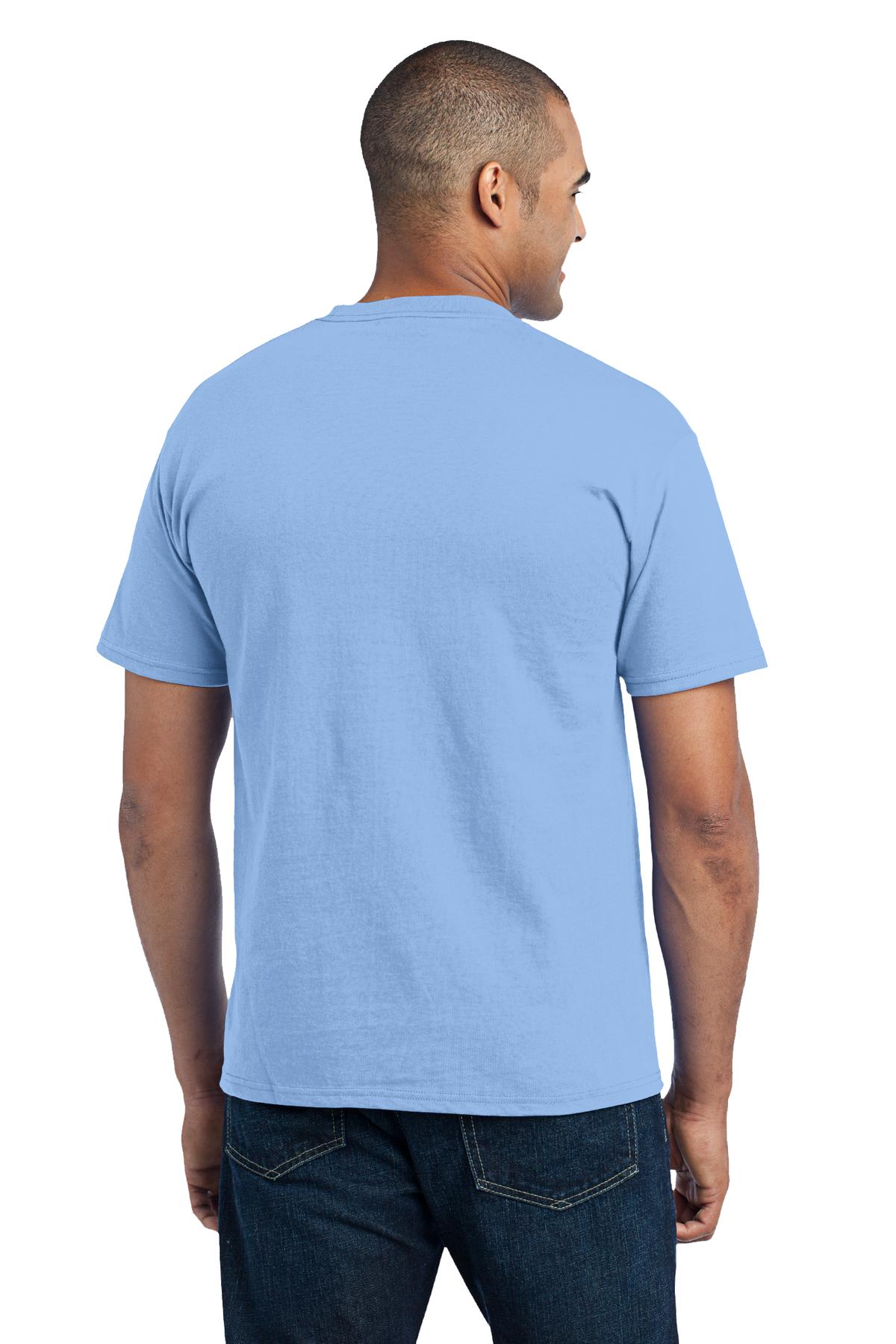 Port & Co Core Blend Pocket Tee. PC55P 63