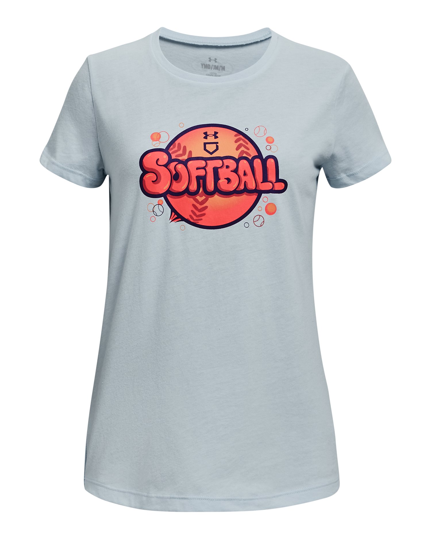 UA Softball Bubbles Girls' Short Sleeve 1