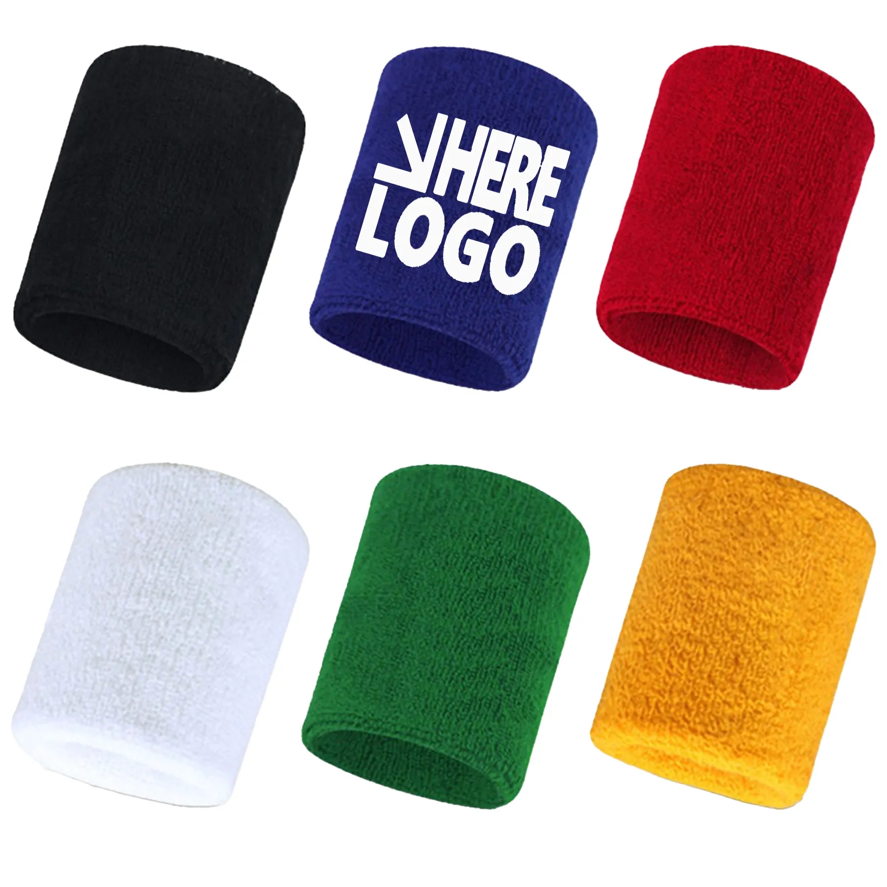 Embroidered  Wrist Sweatbands Tennis Wristband 2