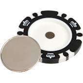 Recycled Poker Chip w/ Metal Ballmarker 13