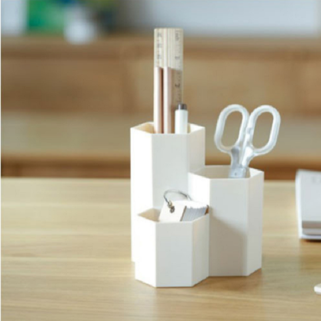 Hexagon Plastic Desk Organizer 4