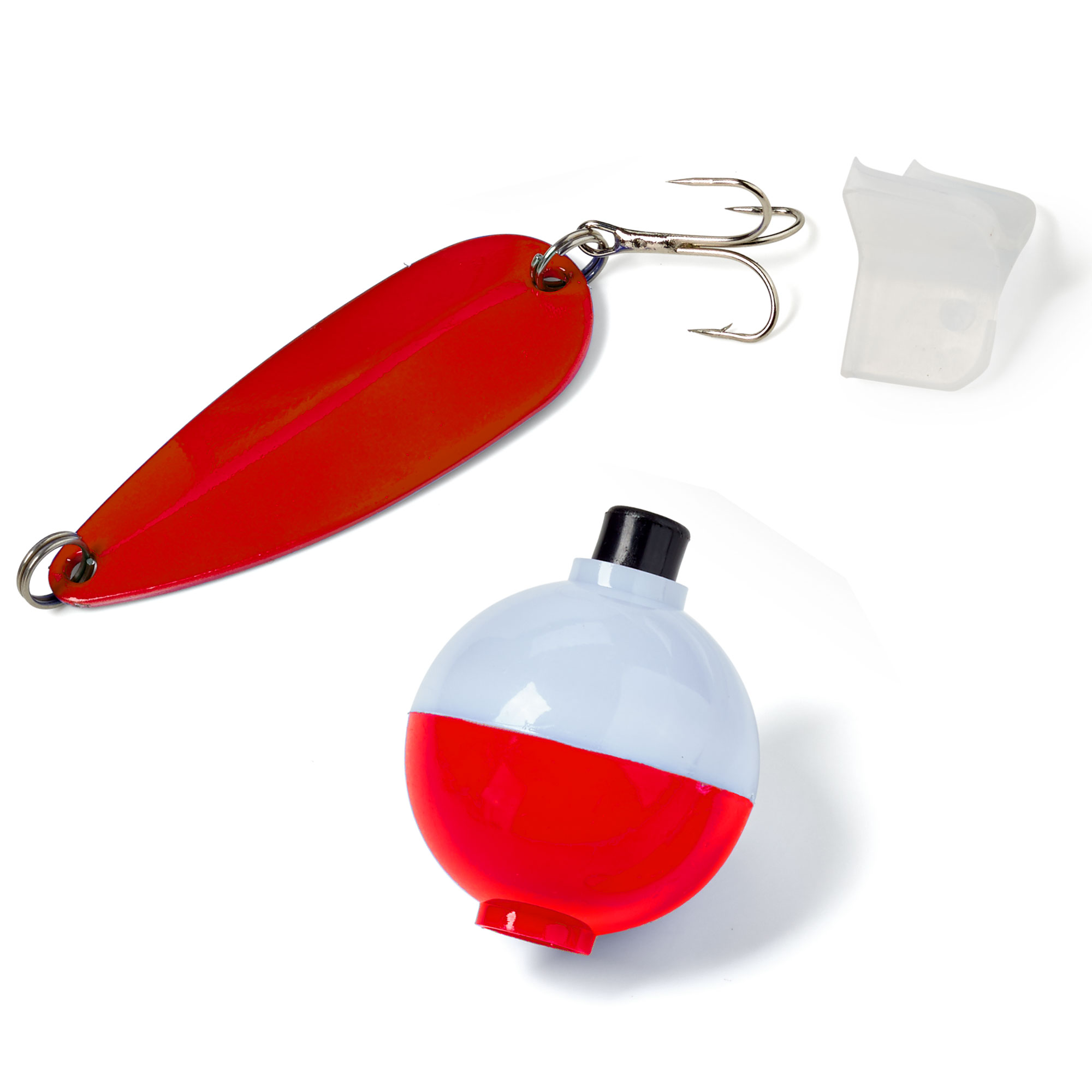 Classic Spoon Fishing Lure and Bobber in Clear Tube 5