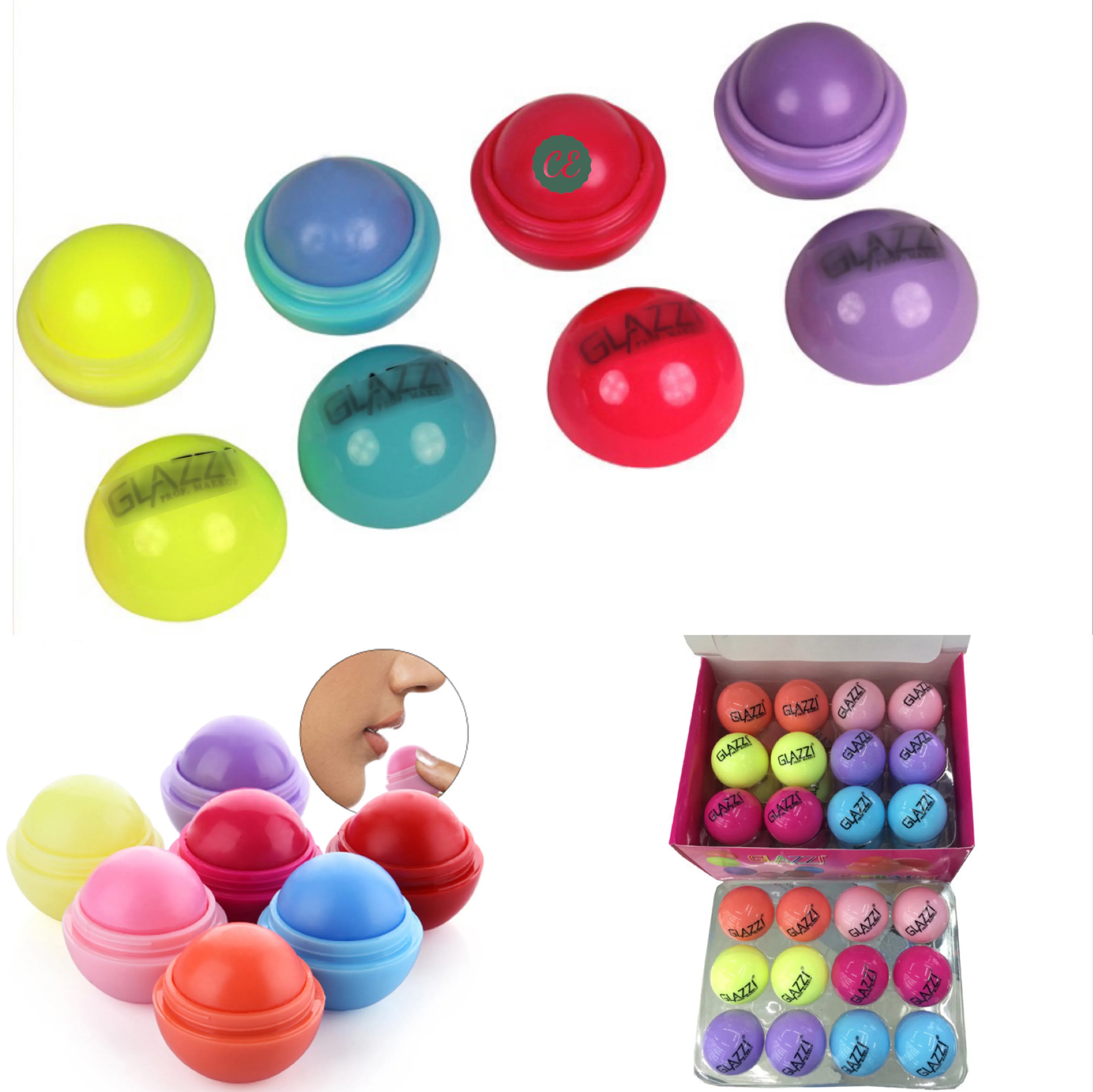Colorful Lip Balm Moisturizer Ball 1