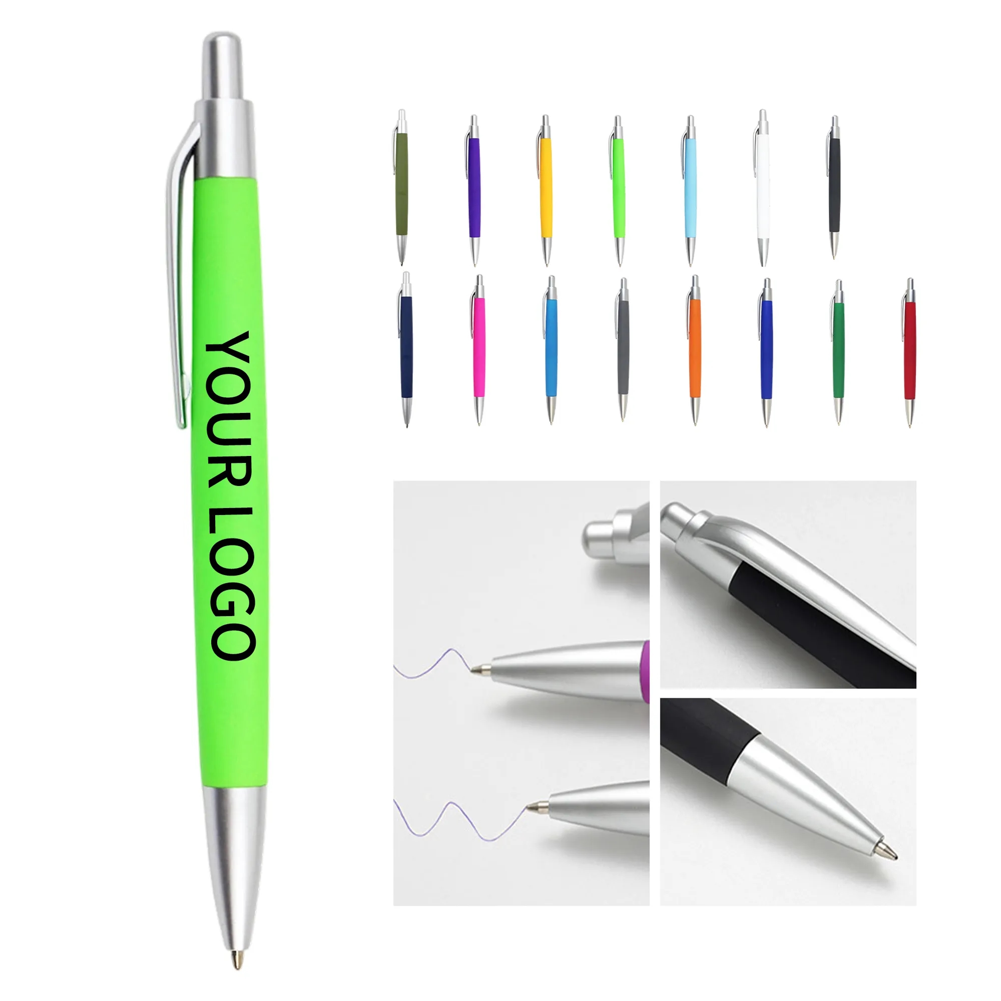 ABS Click Ballpoint Pen Lightweight Compact for Daily Writing 17