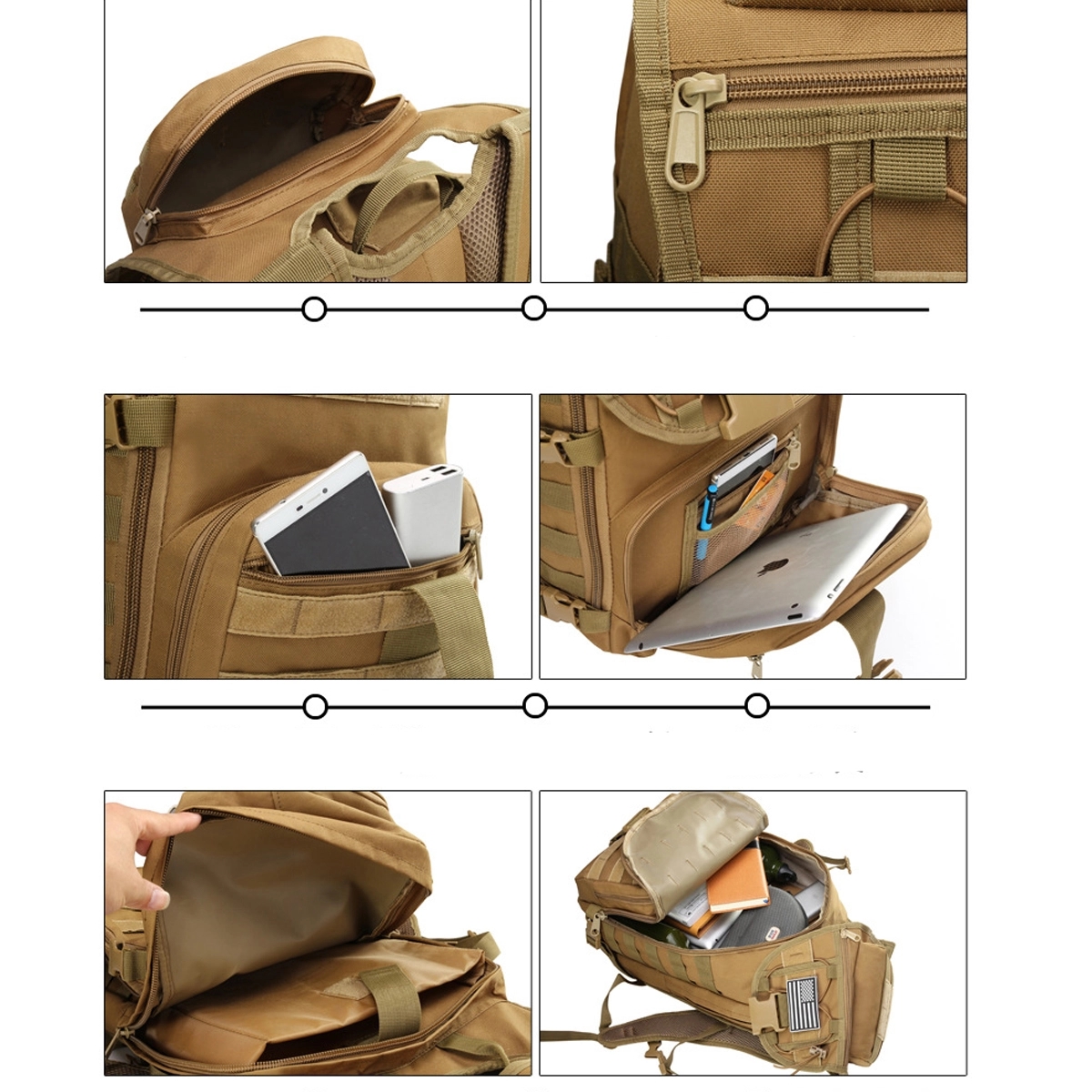 Military Tactical Combat Backpack Bag 7