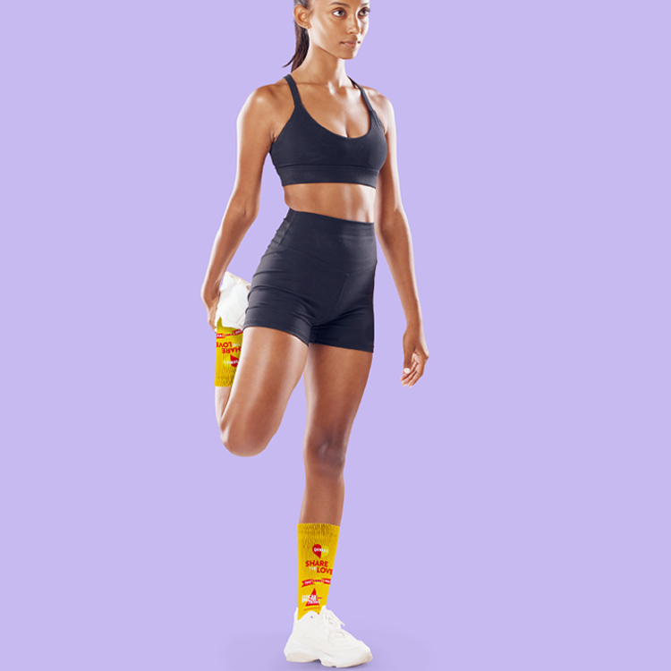 Super Sale- Black Out Crew Socks 2