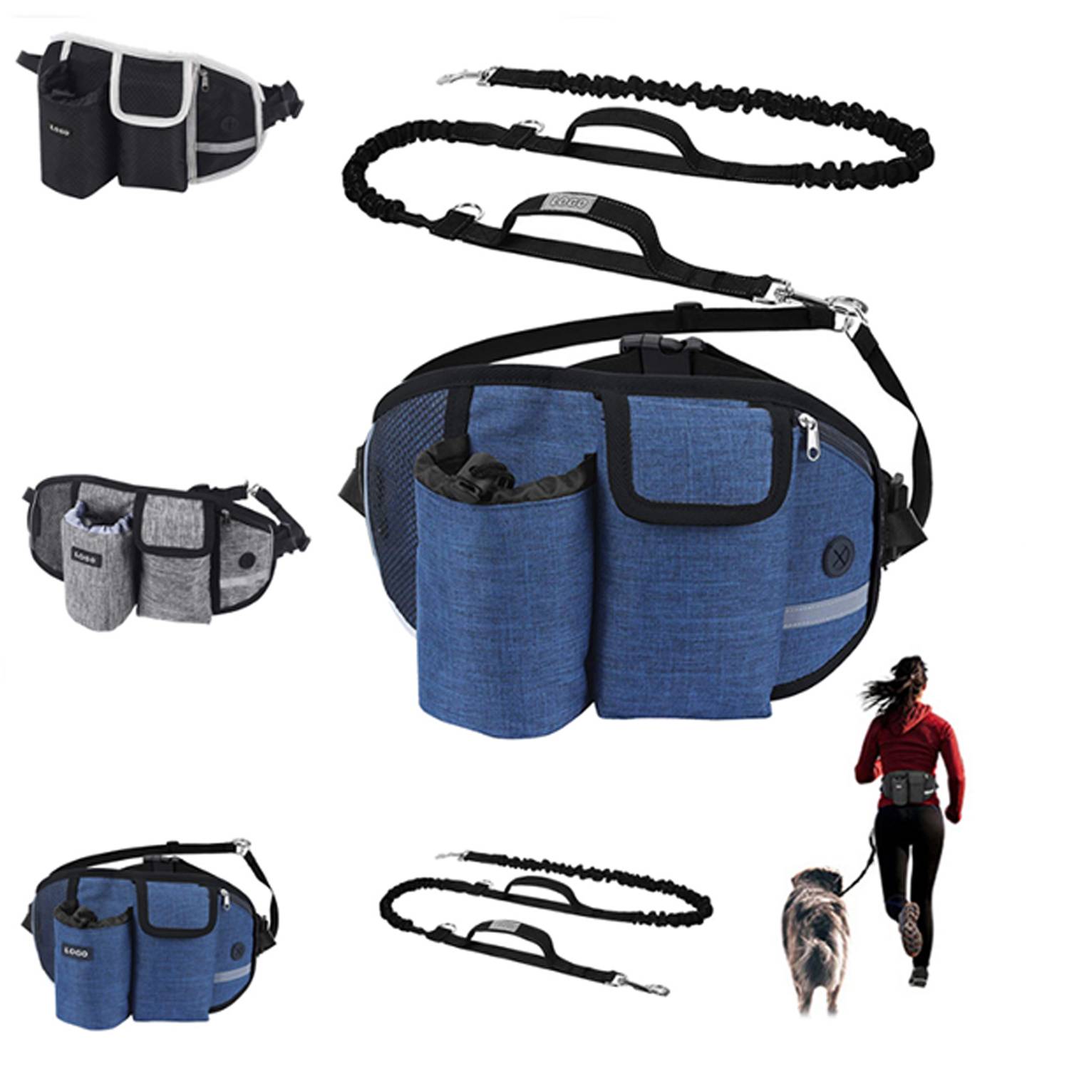 Hands Free Dog Leash Waist Bag 8
