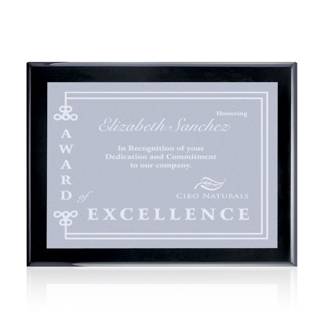 Oakleigh/Warden Plaque - Black Finish 3