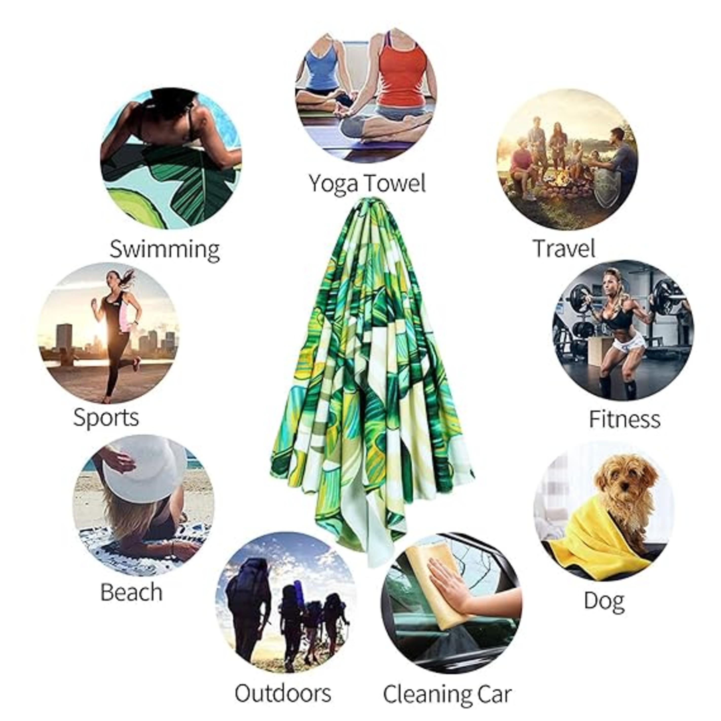 Full-color Custom Beach Towel 2