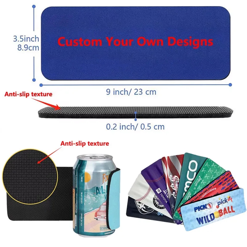 Slap Wrap Neoprene Beverage Insulator, custom can cooler with logo imprint 3