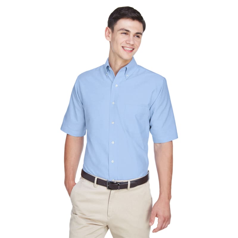 UltraClub Men's Classic Wrinkle-Resistant Short-Sleeve Oxford 11