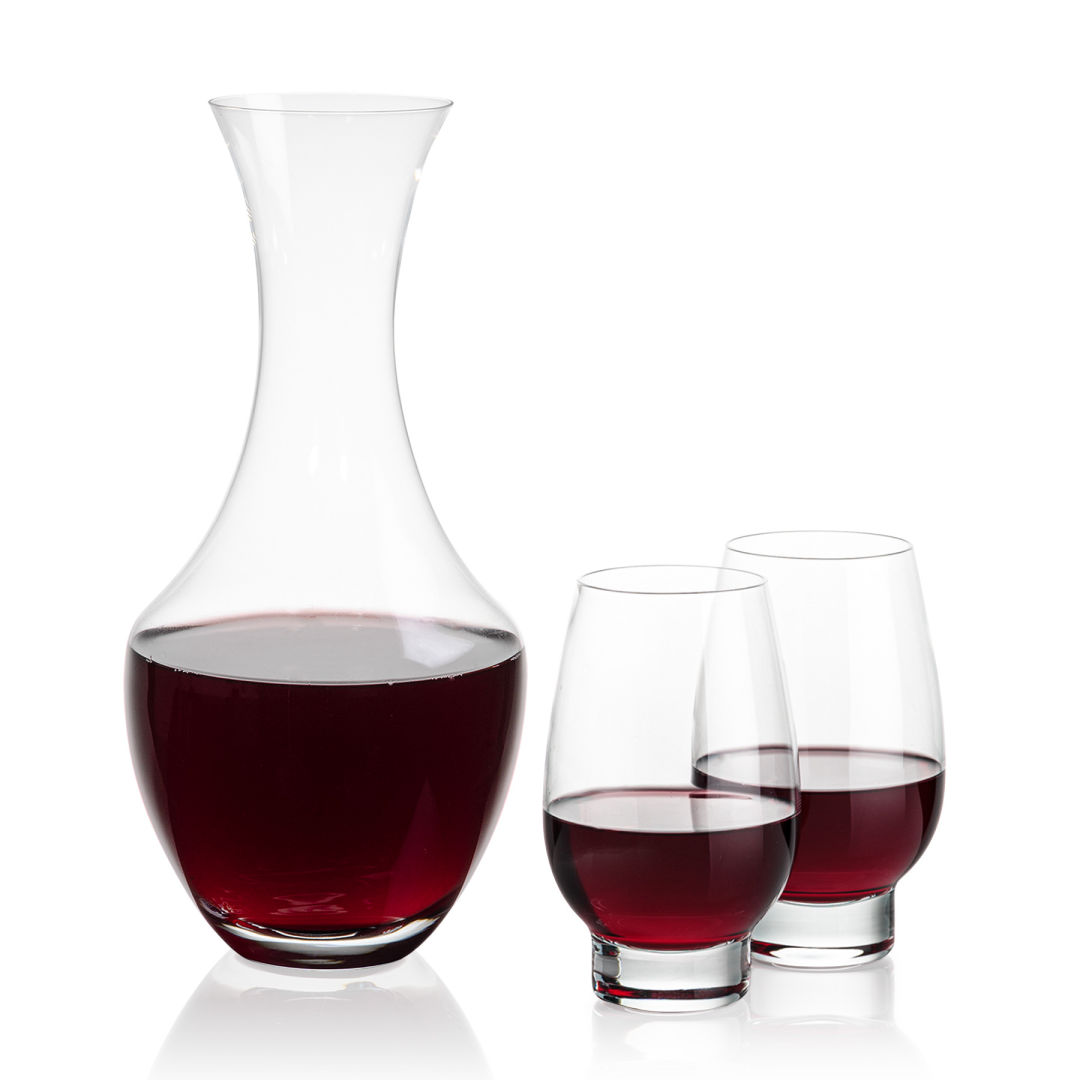 Oldham Carafe & Glenarden Stemless Wine 7