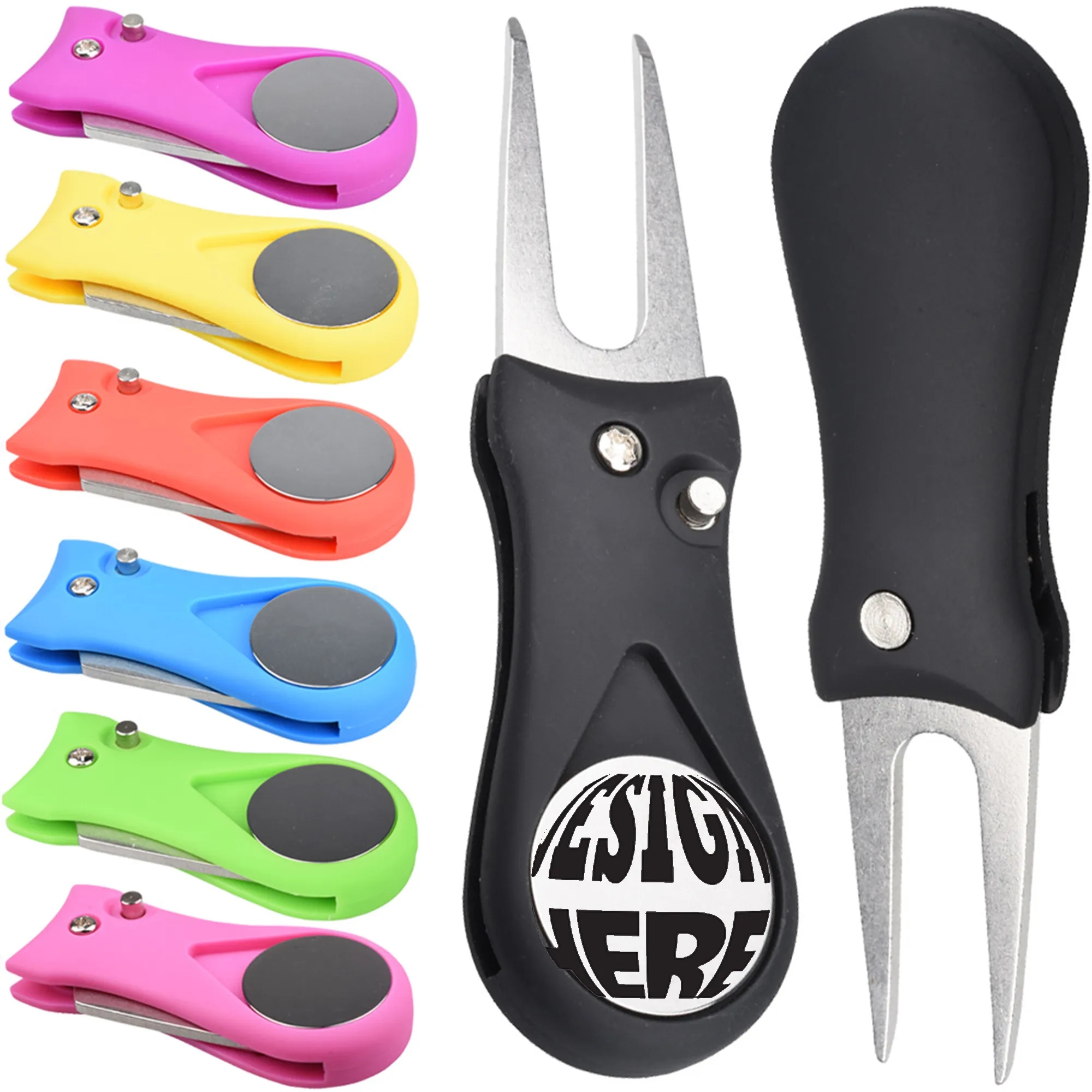 Full Color Golf Divot Tool Foldable 3