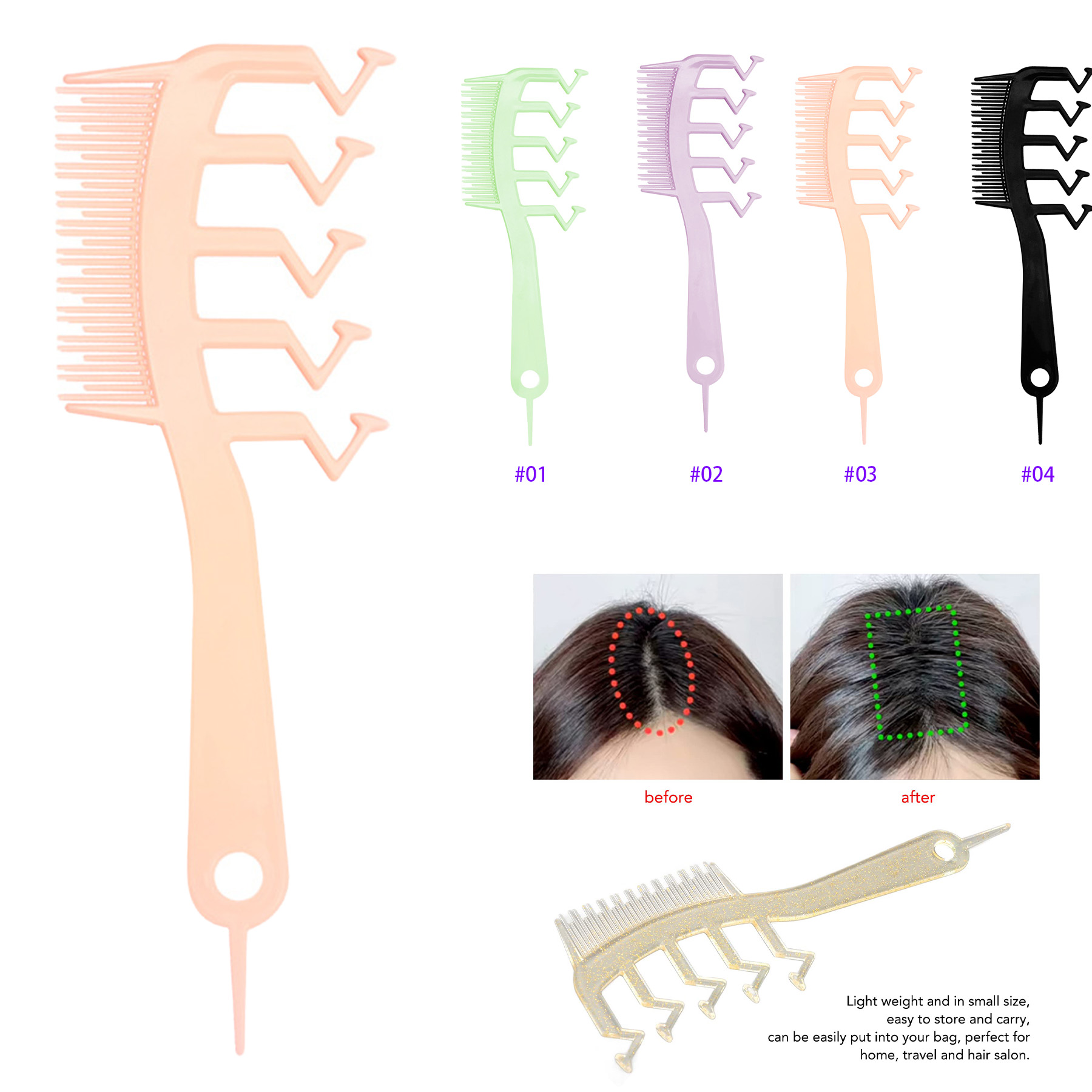Double Side Fluffy Comb