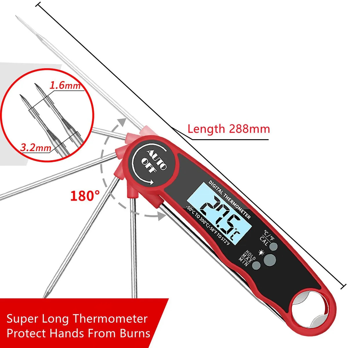 Instant Read Thermometer for Cooking and Grilling 1