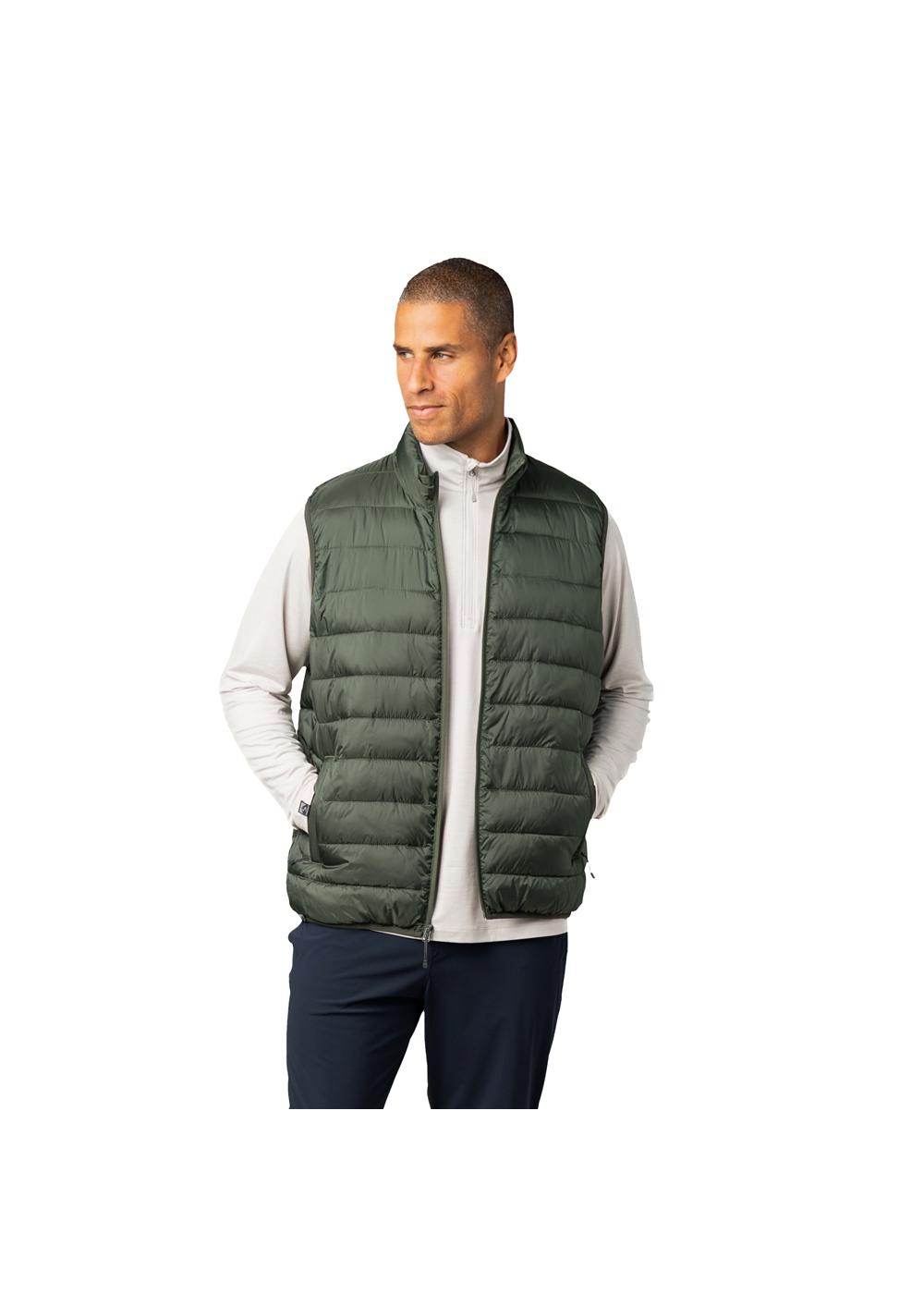 Storm Creek Men's Pacific Puffer 100 GSM Insulated Faux Down Packable Quilted Vest 19