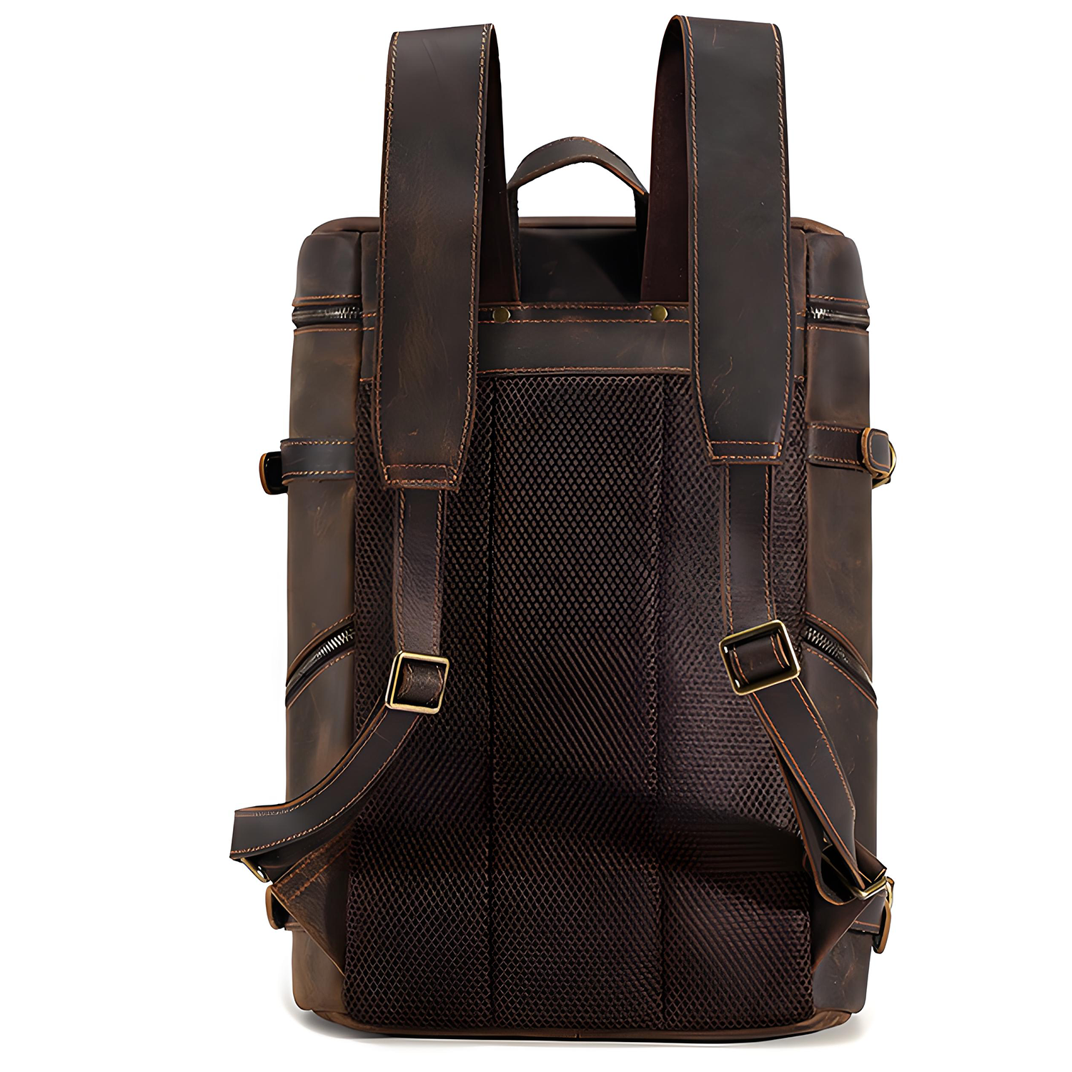 Genuine Leather Vintage Laptop Backpack for Travel 6