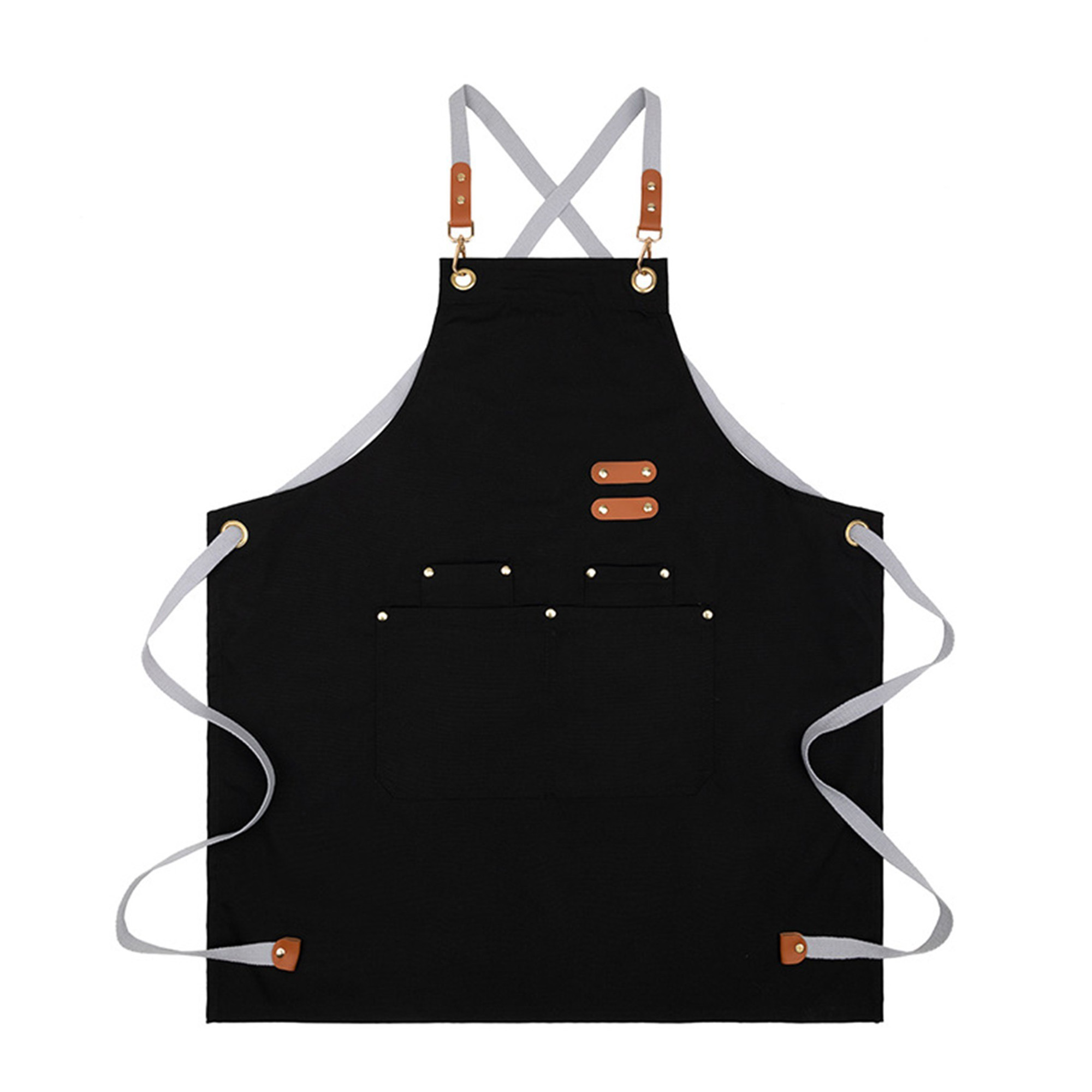 MOQ10 Canvas Waterproof Oilproof Work Pockets Apron 6