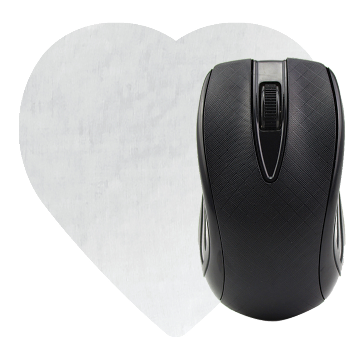 Heart Shaped Computer Mouse Pad - Dye Sublimated 2