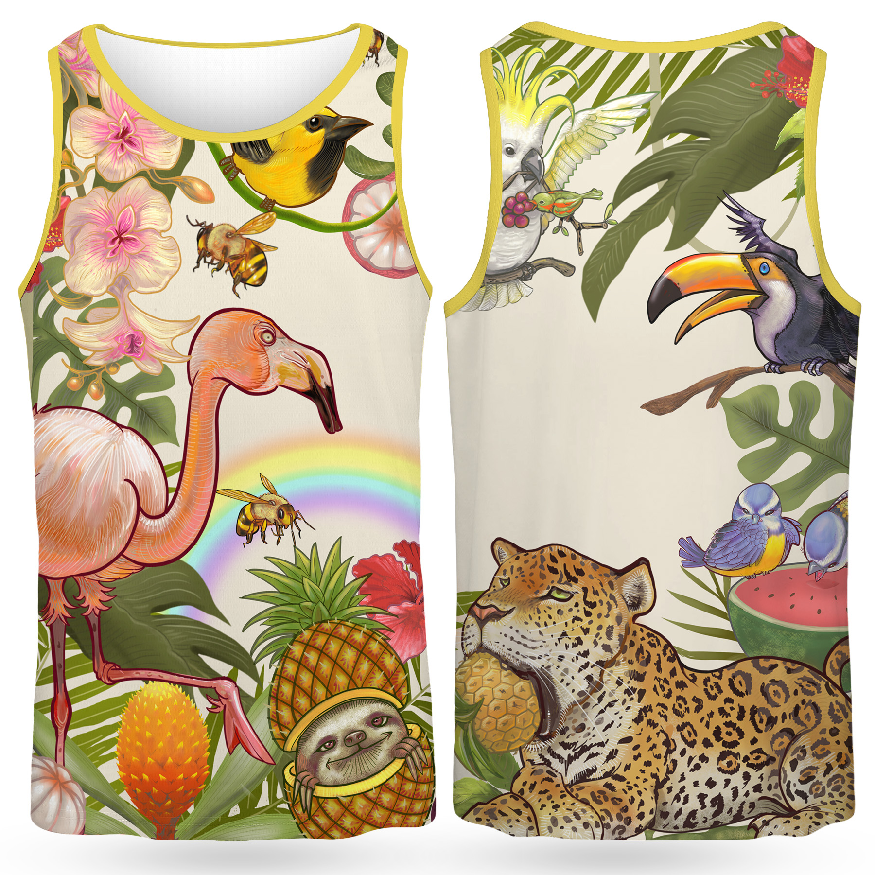 Dye Sublimation Birdseye Mesh Performance Tank Top (160gsm) 11