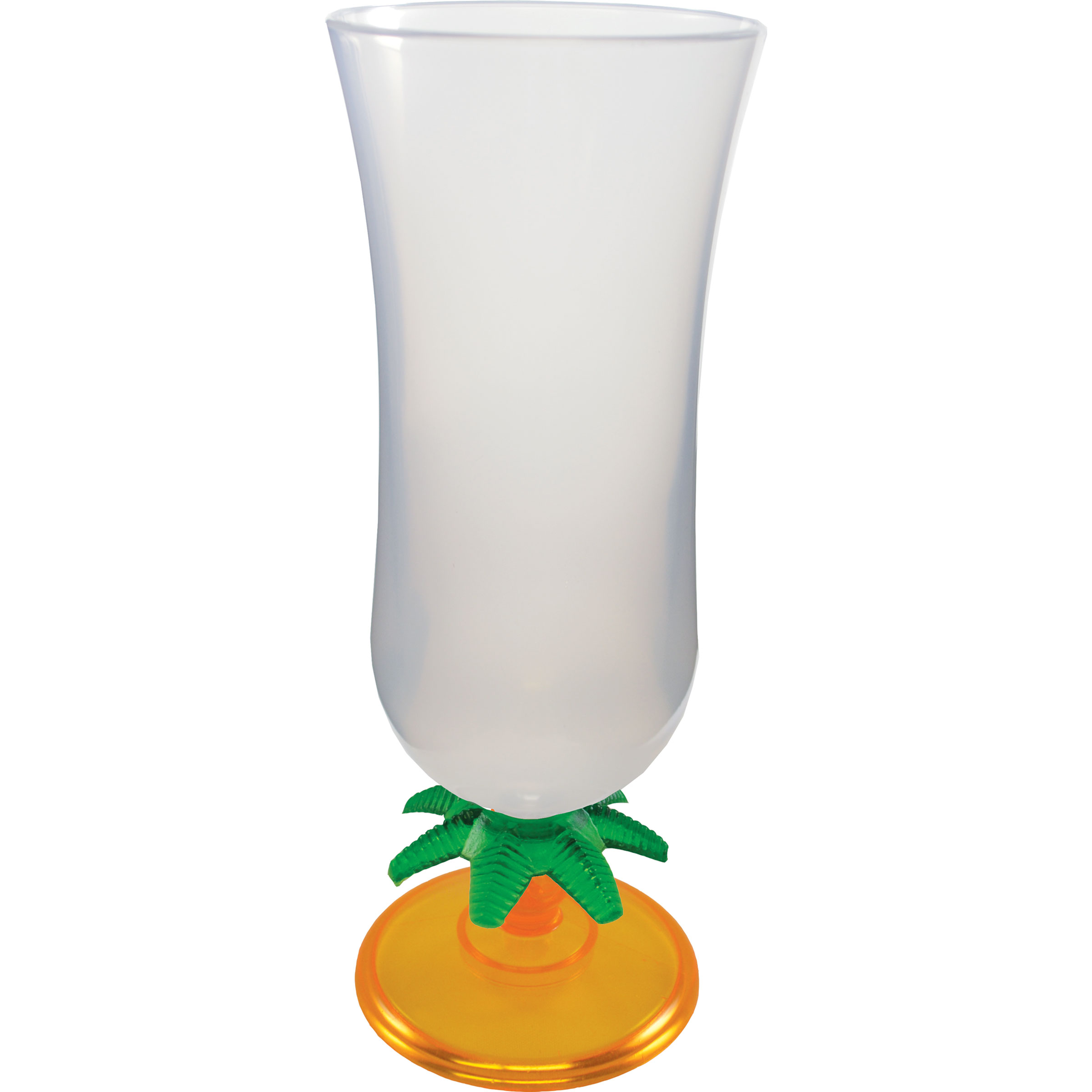 15oz Palm Tree Stem Plastic Hurricane Glass 28