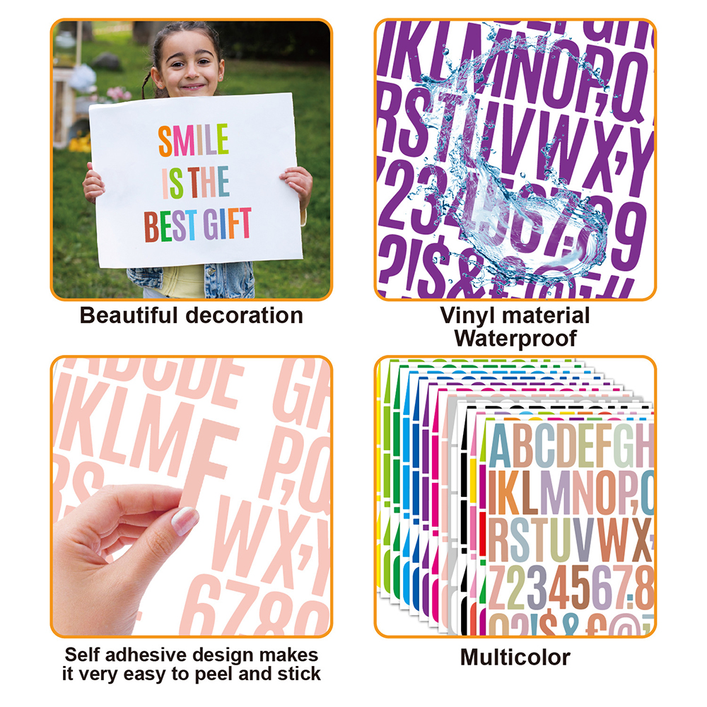 Customized Name Letter Stickers 2