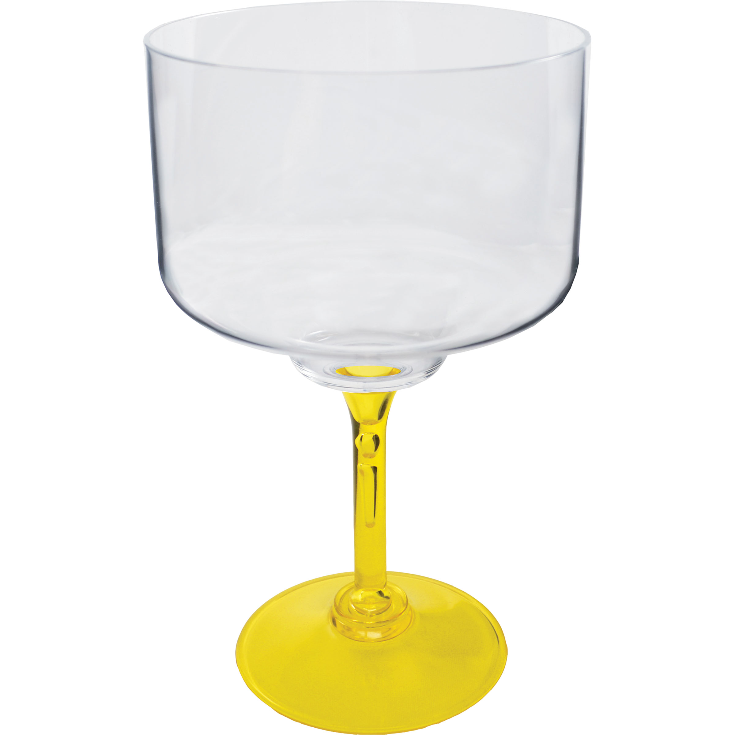 18oz Standard Stem Plastic Margarita Glass with Your Choice of Stem Color 11