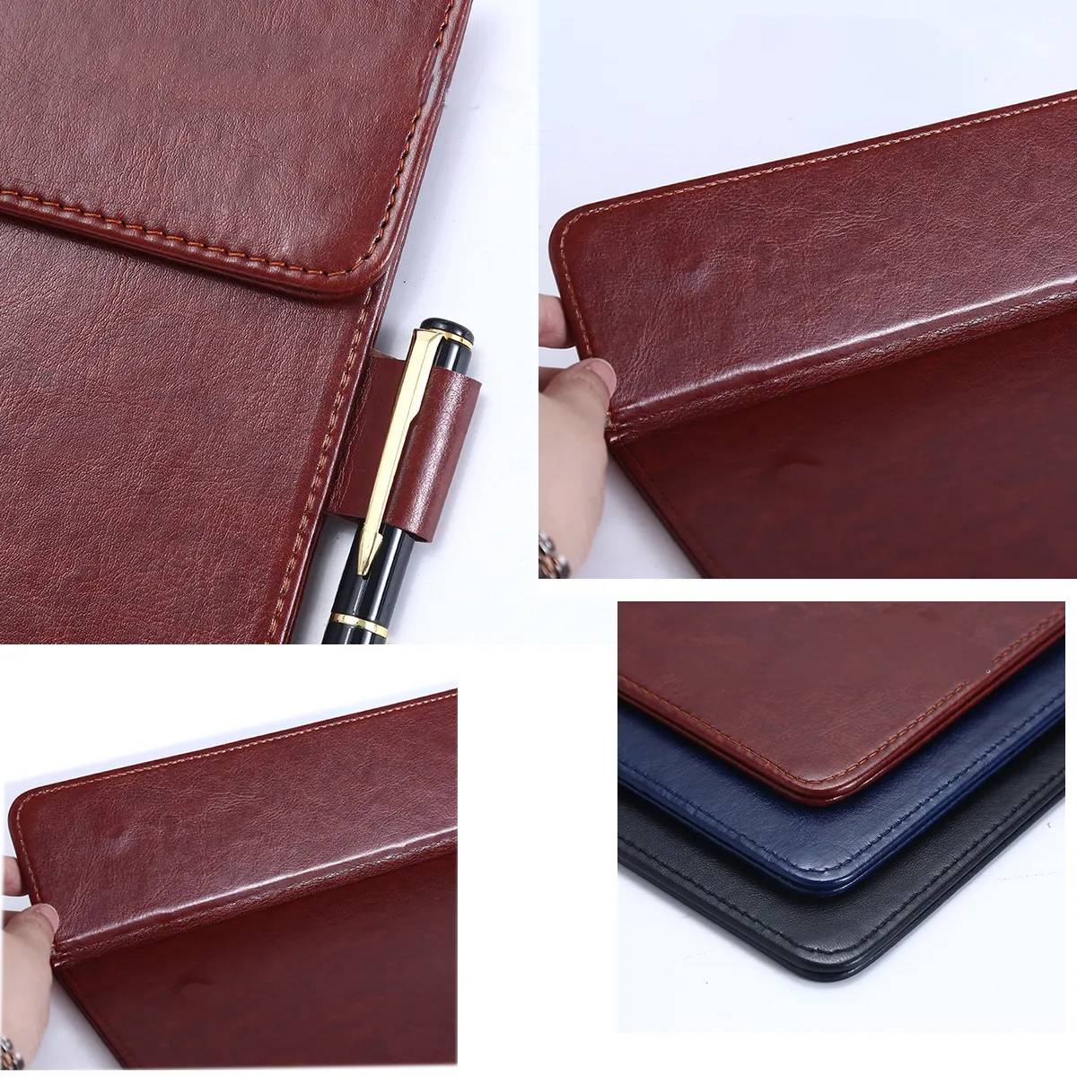 2 Pack Leather Magnetic Buckle Writing Pad All-Over Printing 2
