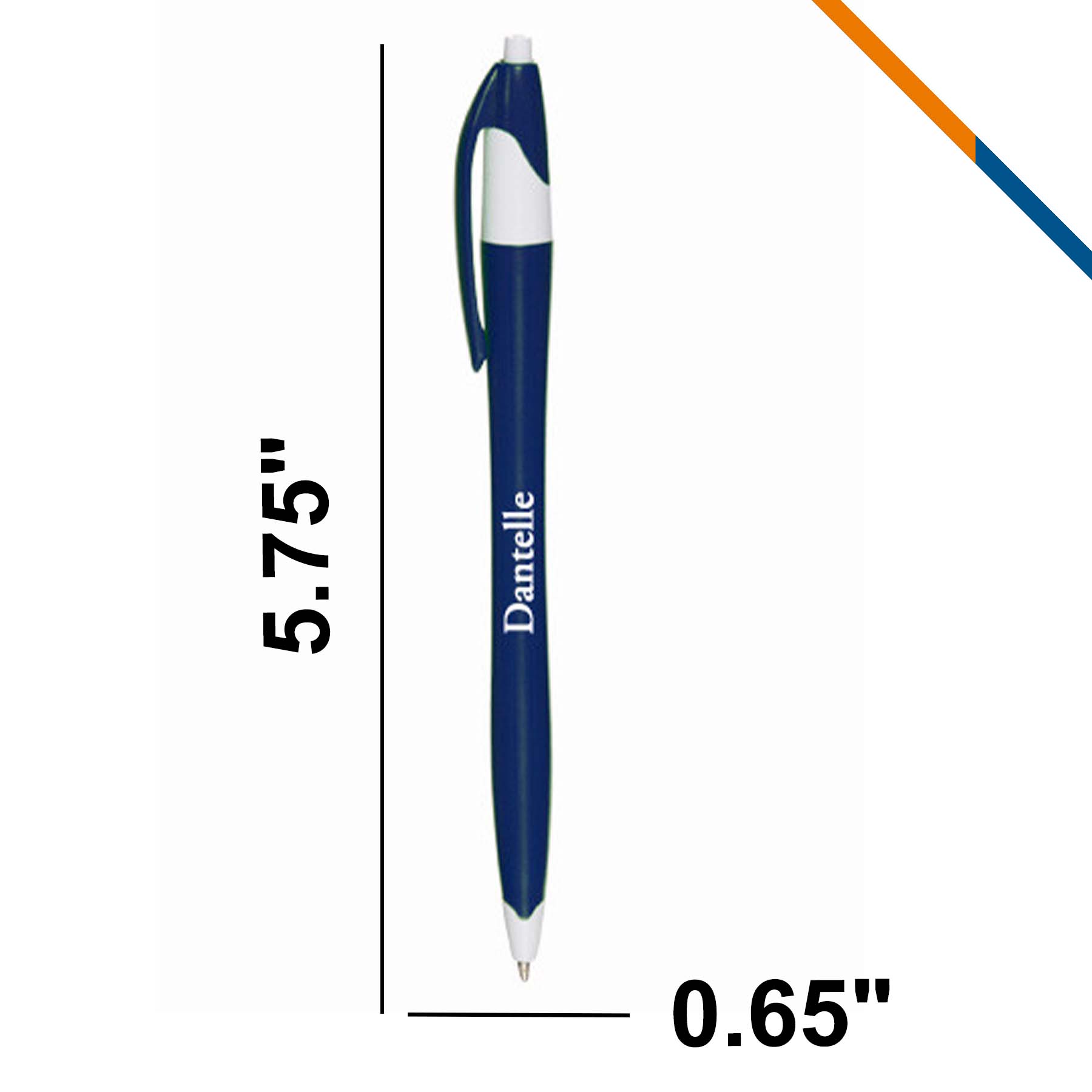 Inblue Two-Tone Plastic Ballpoint Pen 3