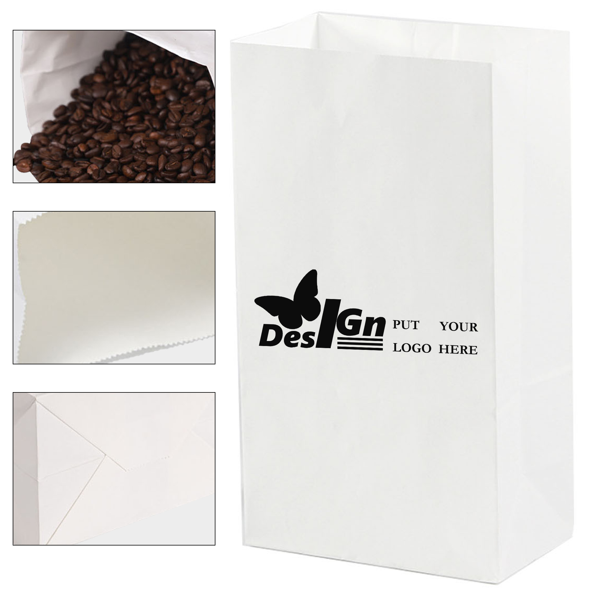 Full Color White Kraft Paper Bag 2
