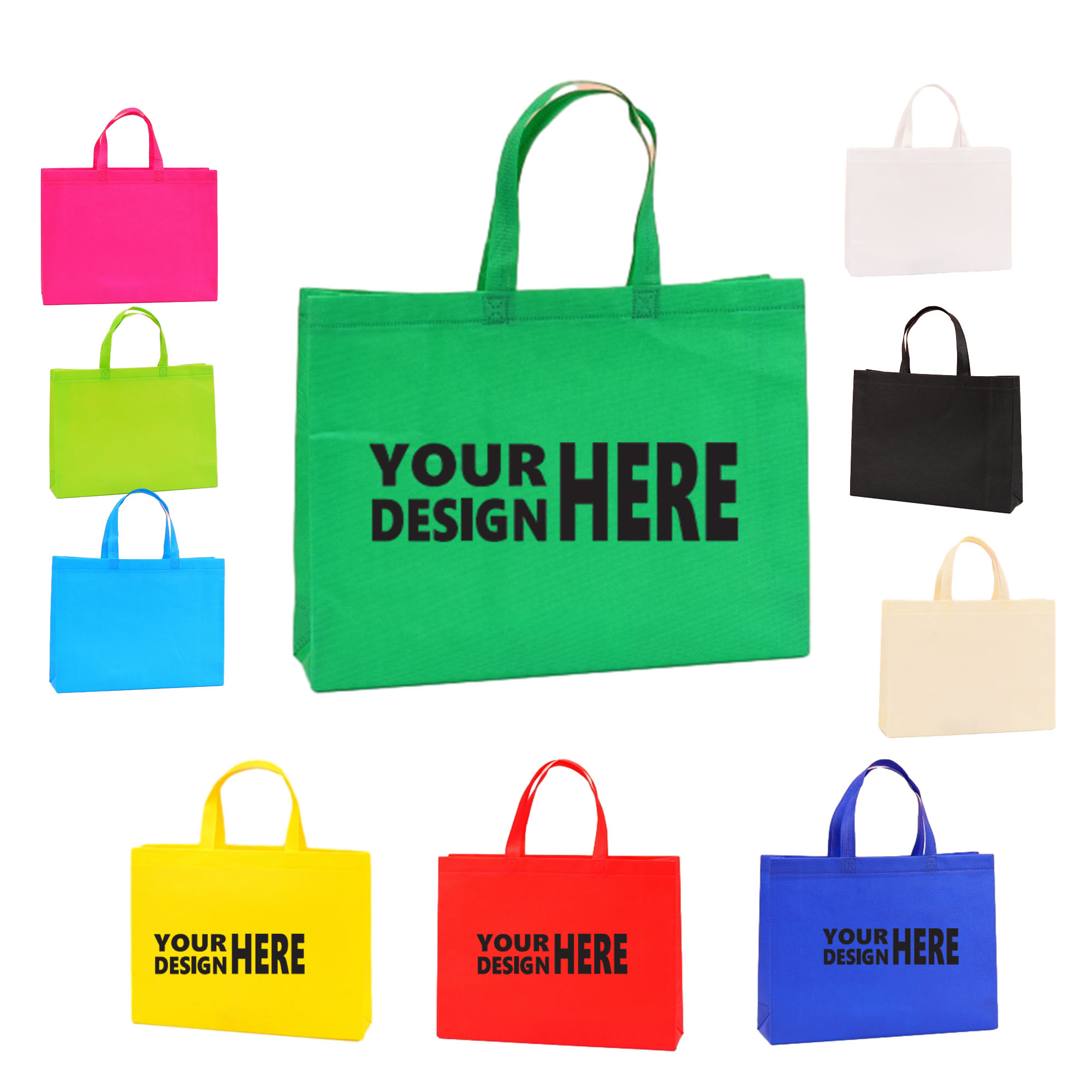Colorful Customizable Non-Woven Bag With Handle 2