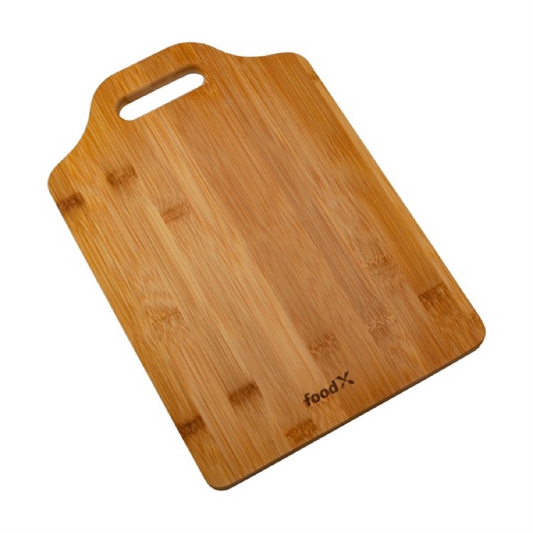 Large Flow Bamboo Cutting Board w/Handle