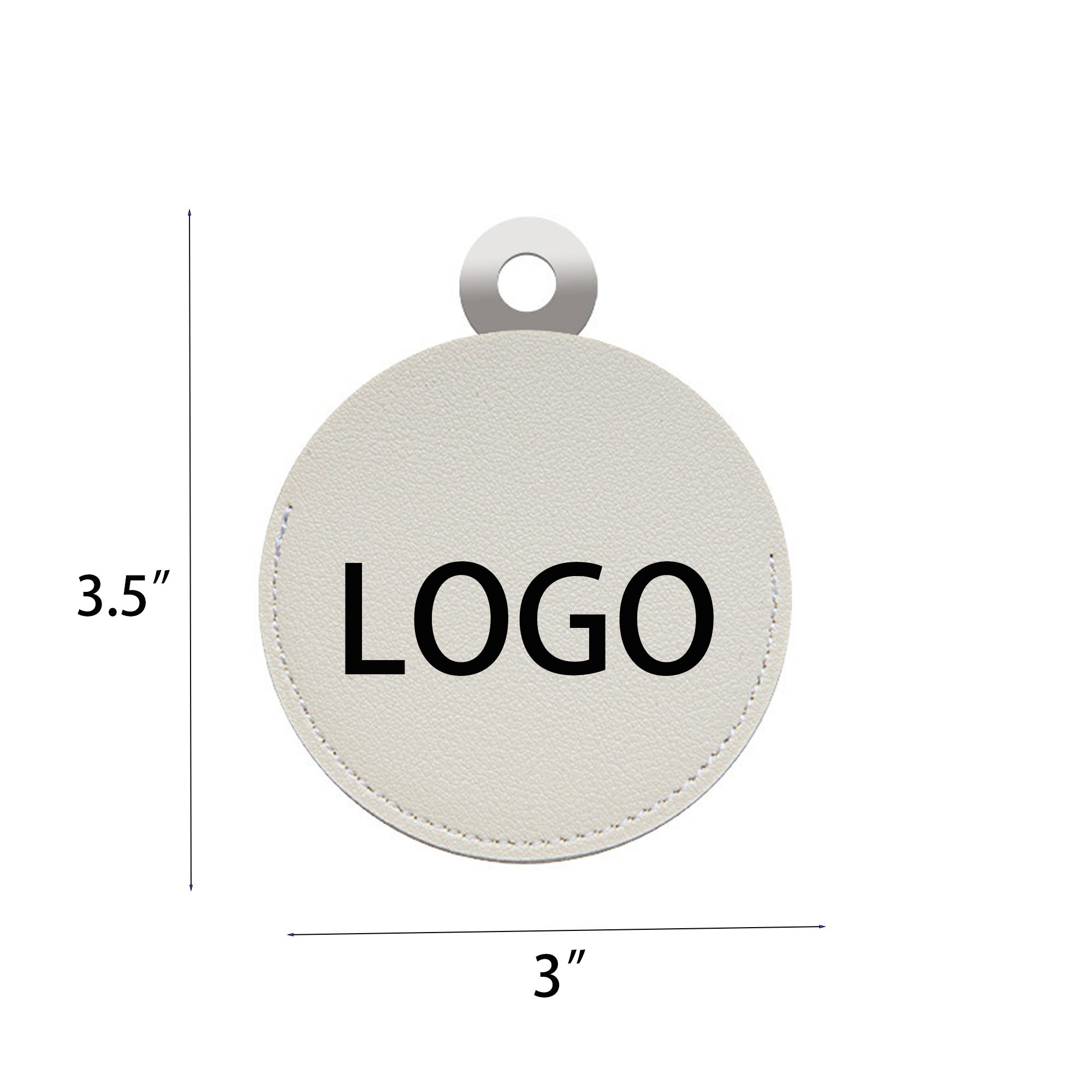 Stainless Steel Mirror W/ PU Leather Cover 3