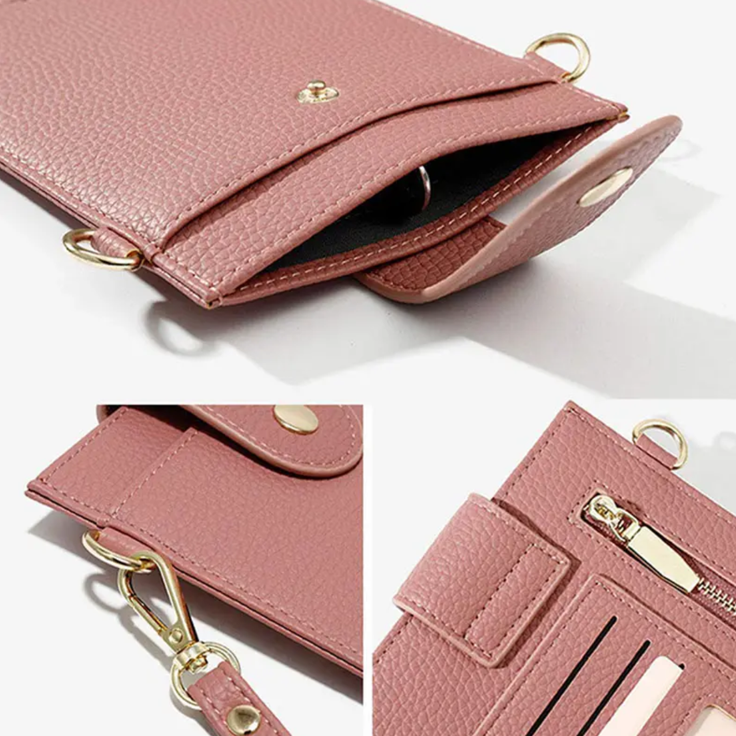 Women'S Small Cross-body Bag Mobile Phone Cellphone Wallet 4