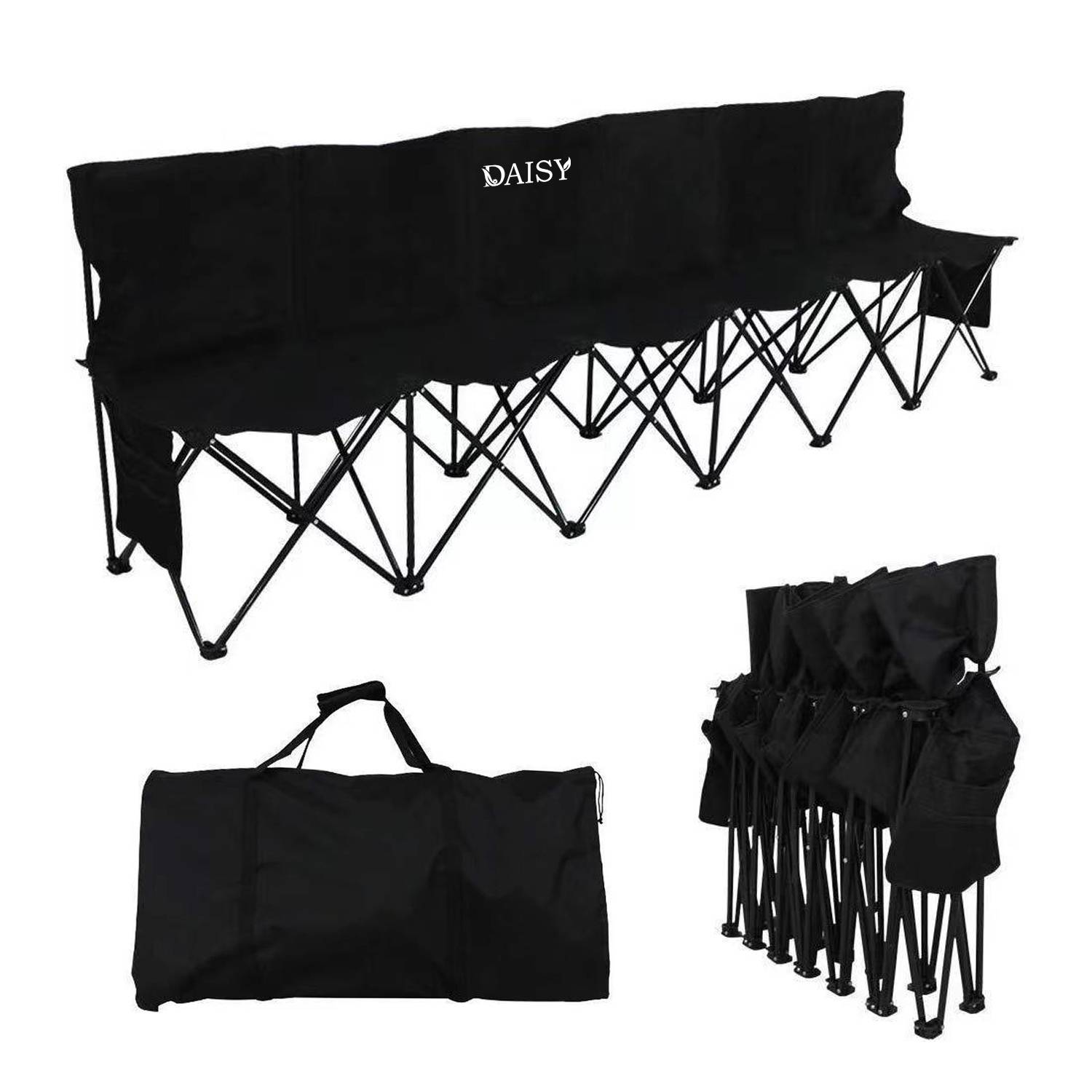 6 Seats Conjoined Foldable Chair 1
