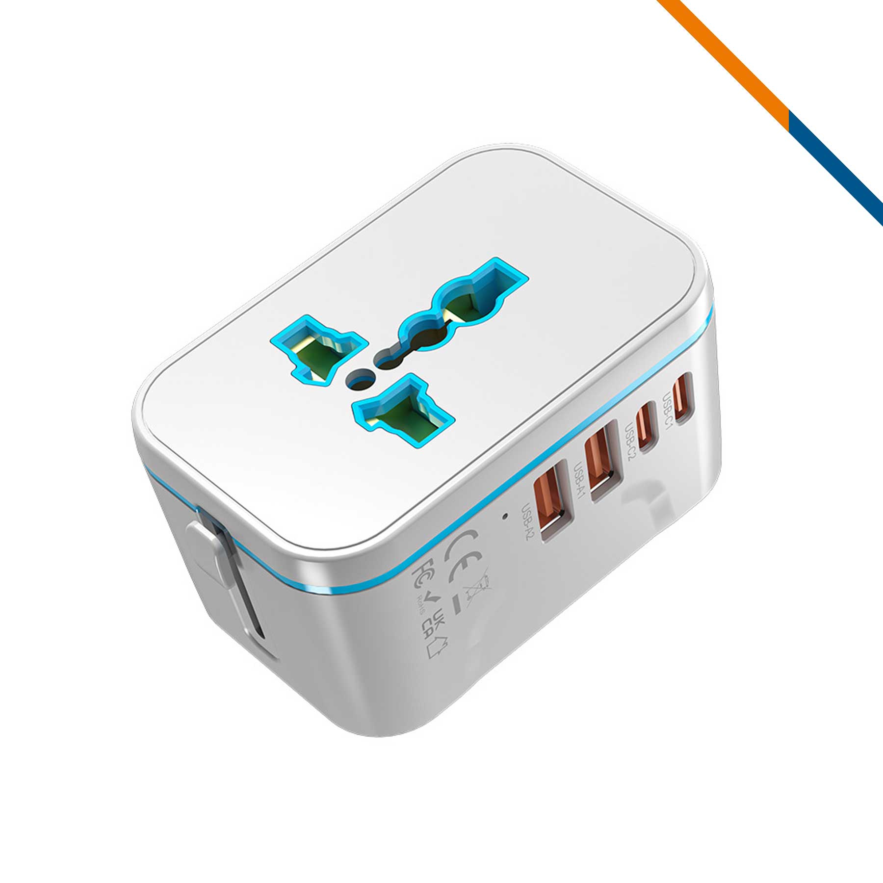 Alexis 4 Ports Universal Adapter 3
