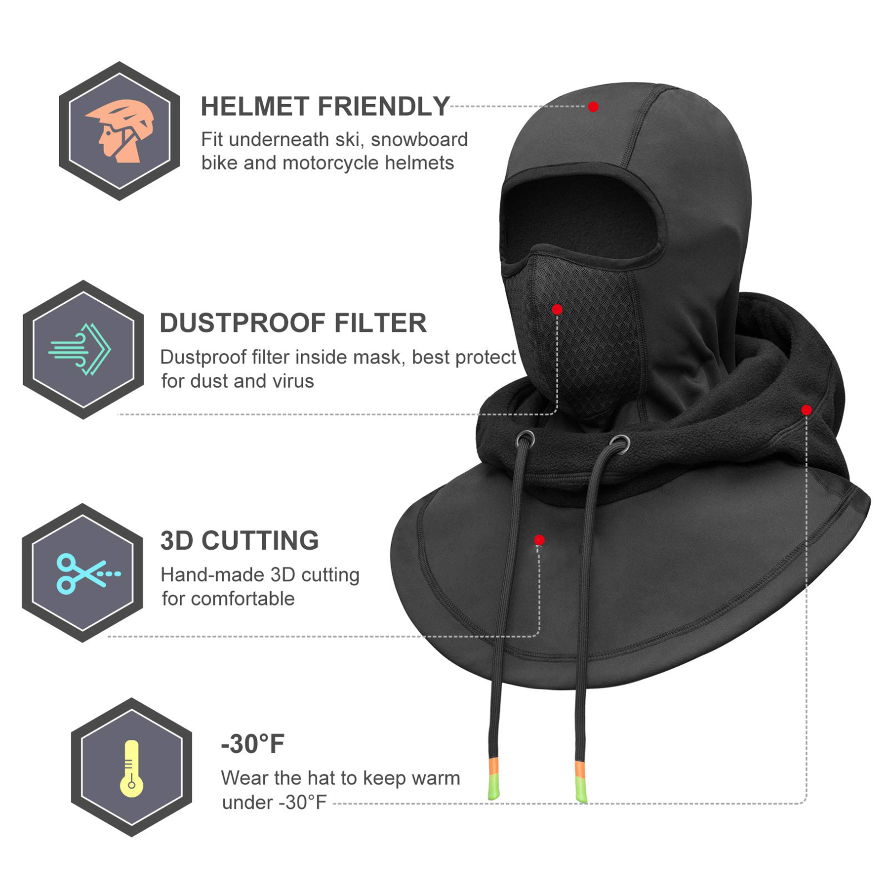 Cold Weather Balaclava Ski Mask 4