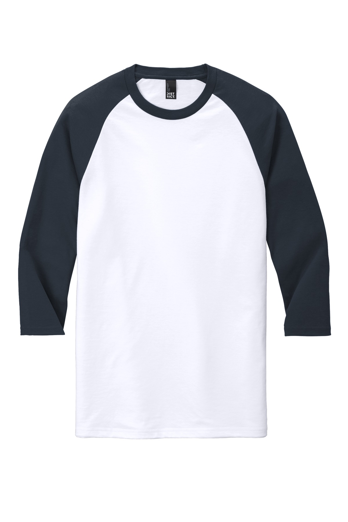 District Perfect Tri 3/4-Sleeve Raglan. DM136 52