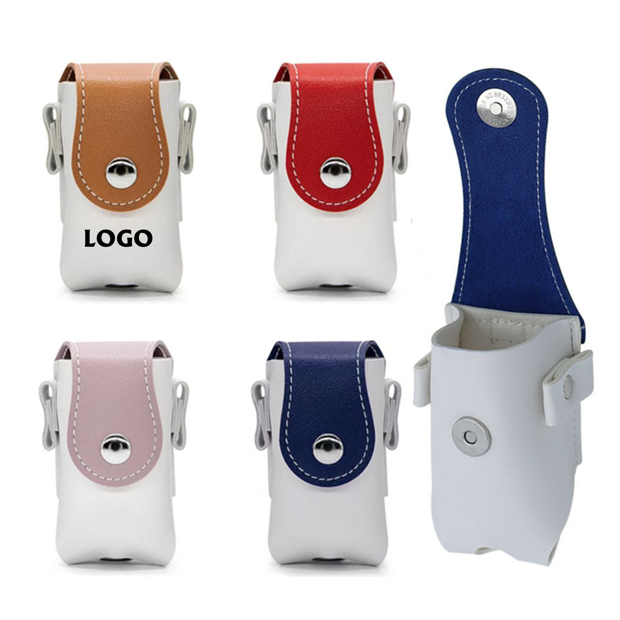 PU Leather Golf Ball Waist Pouch 2
