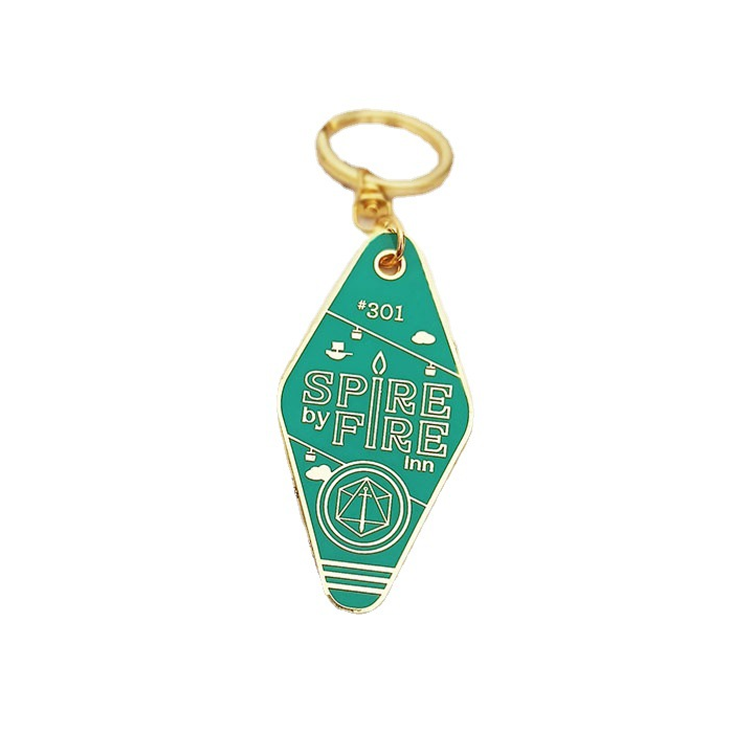 Retro Metal Keychain 2