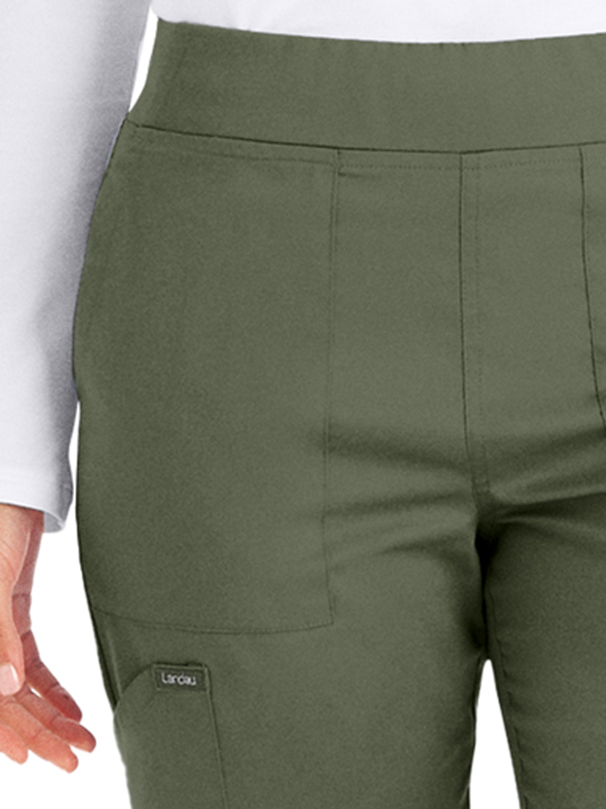 Landau - ProFlex - Women's Six-Pocket Mid-Rise Elastic-Back Waist Jogger Pant 44