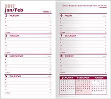 2 Tone Vinyl Designer Series Barcelona Planner - Weekly / 1 Color Insert 1