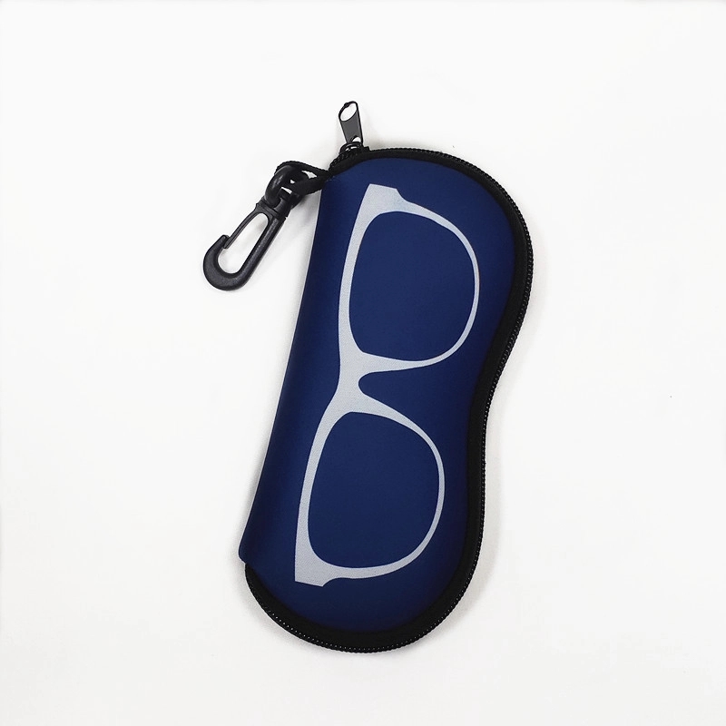 Portable sunglasses case with keychain 2