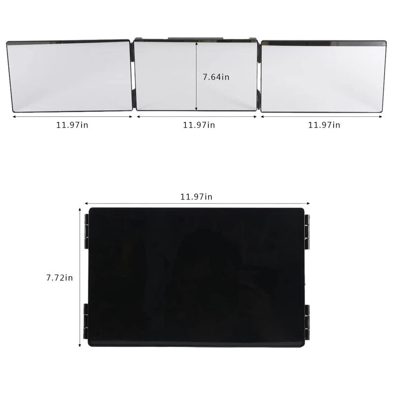 Trifold Mirror For Self Hair Cutting And Styling 21