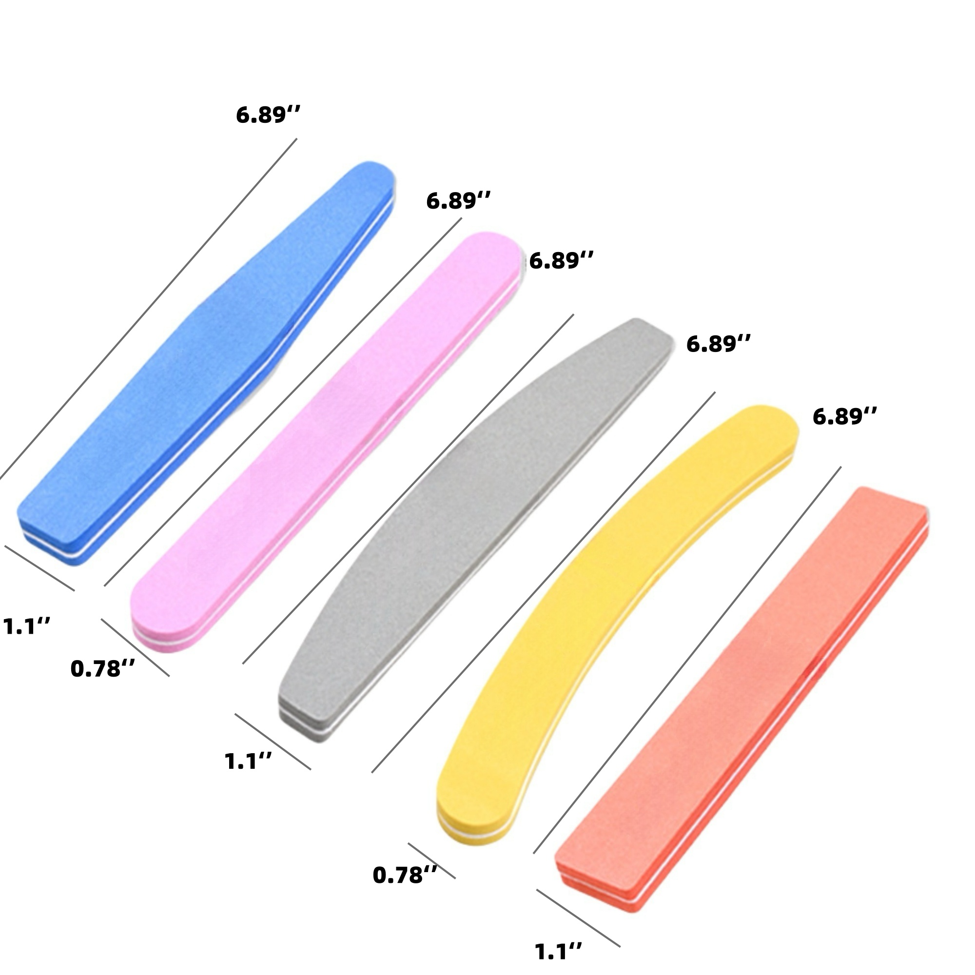 Acrylic Nails Thickened Double-Sided Polishing 3