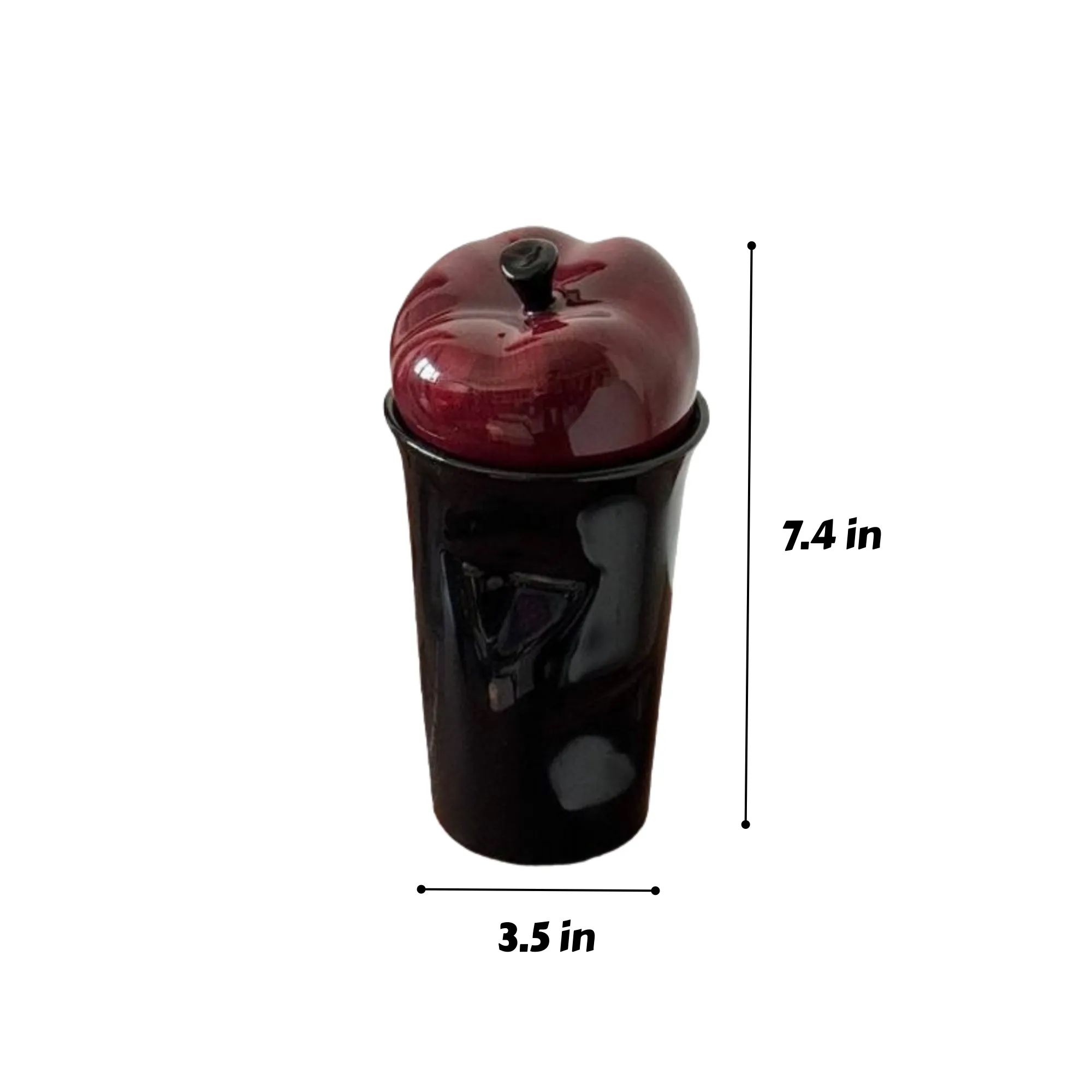 Apple Shape Creative Ceramic Coffee Mug 3