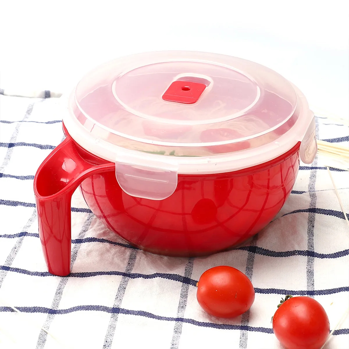 Microwavable Plastic Food Container Soup Mugs Bowl with Lid 5