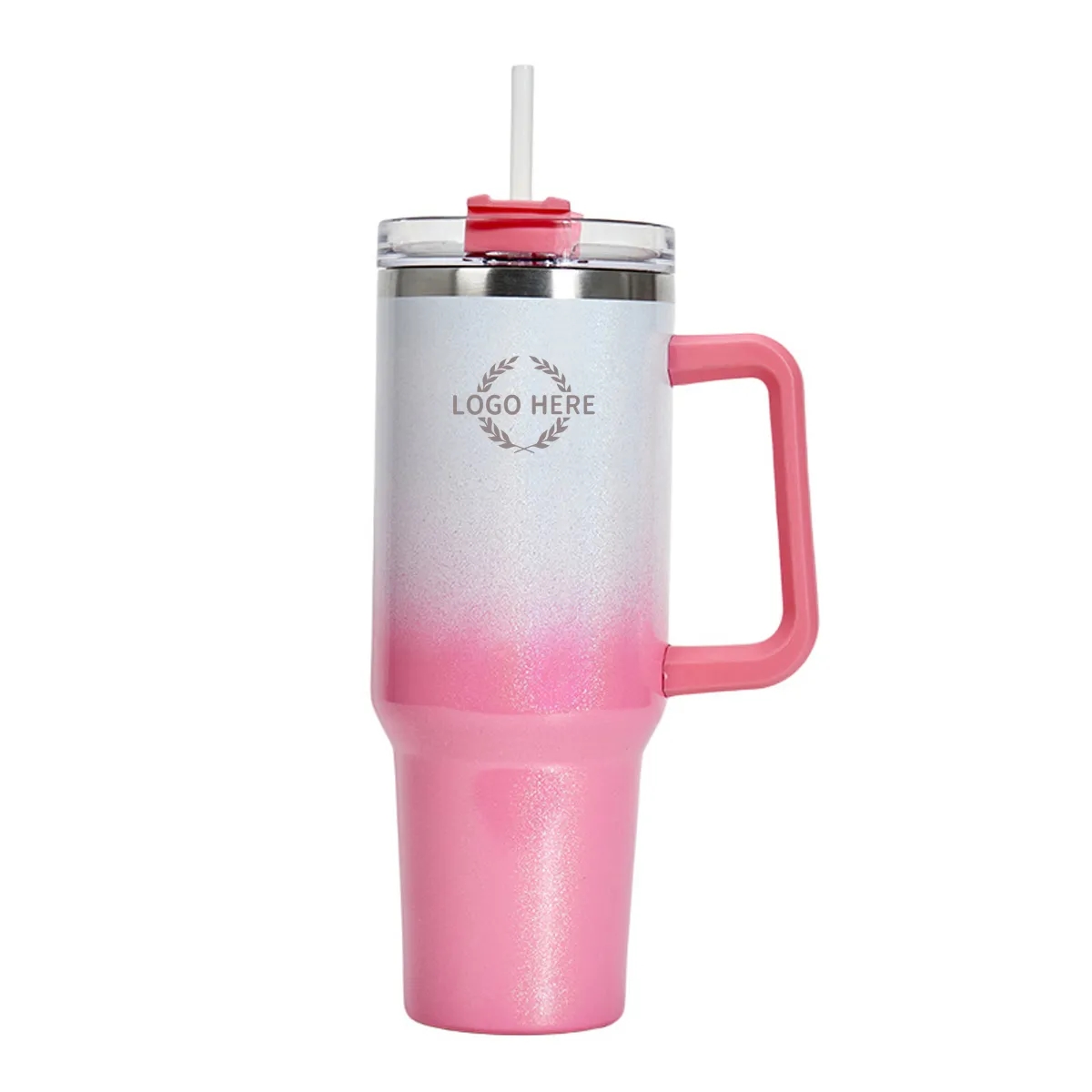 40 OZ. Sublimation Dazzle Tumbler with Straw and Lid 5